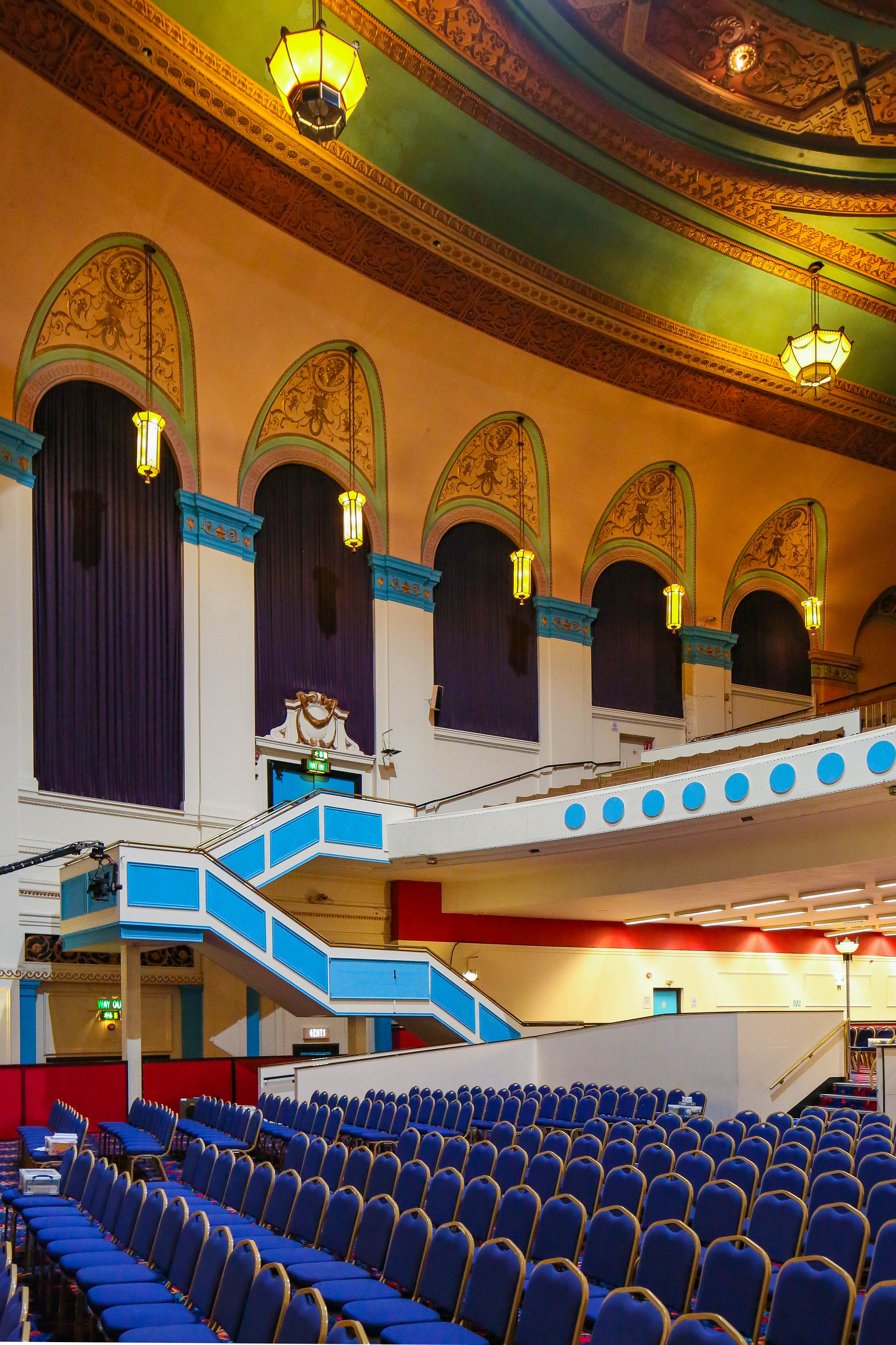 Interior  Ruach City Church, Former Gaumont State Cinema, 1937, Kilburn High Road, Kilburn, London. Photo credit: Sirj Photography