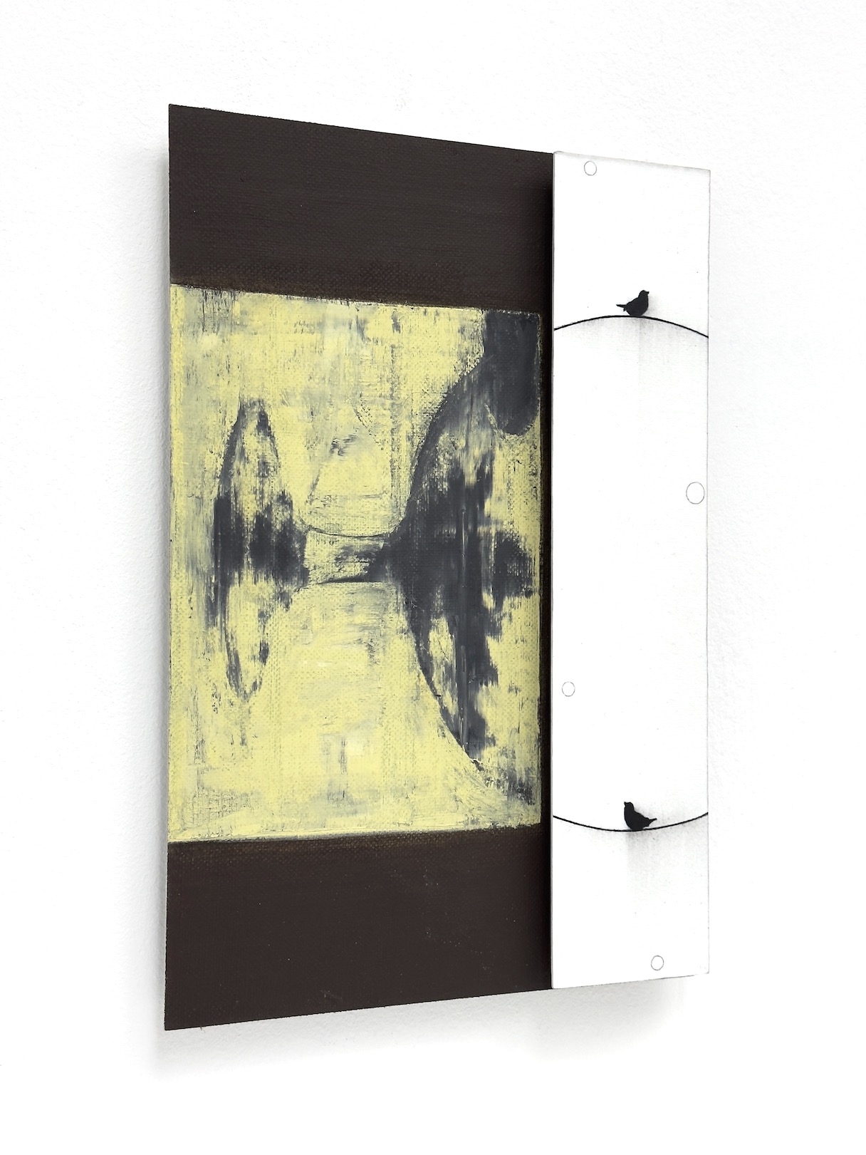 ‘Nobody’s perfect’ (ongoing), 1997-2024, oil and acrylic on canvas/aluminium, conté pencil, graphite pencil and acrylic on paper/aluminium, 30 x 20 cm, private collection.