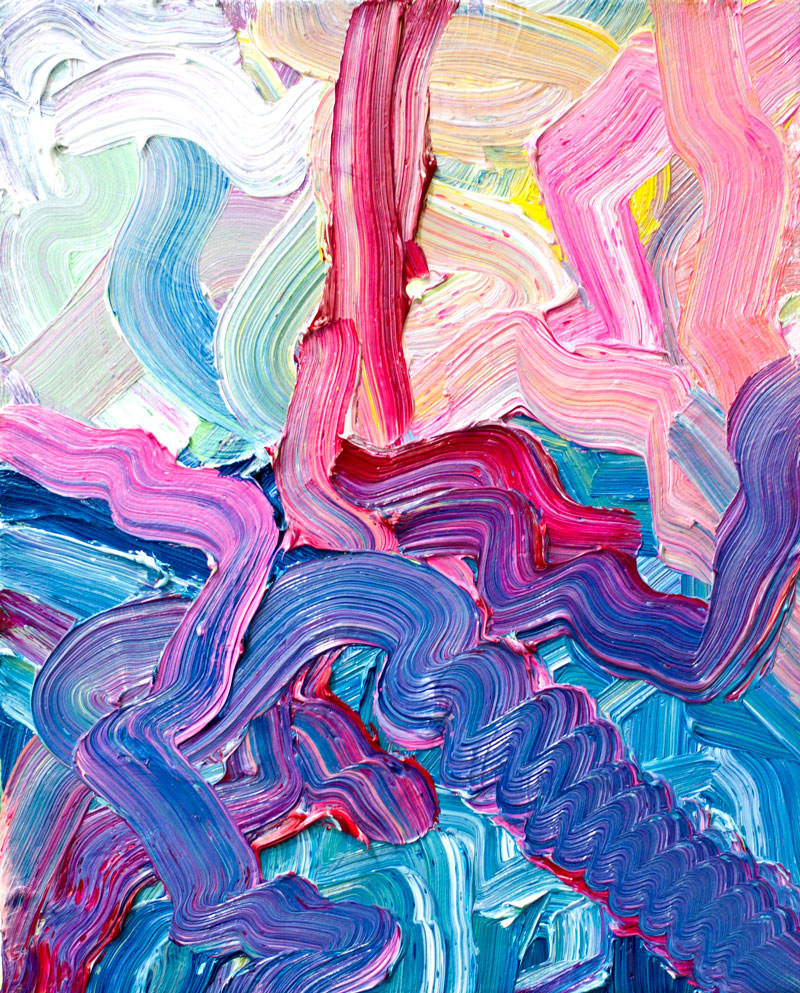 Toward (In, In, In), 2016, 8"x10", Oil on canvas