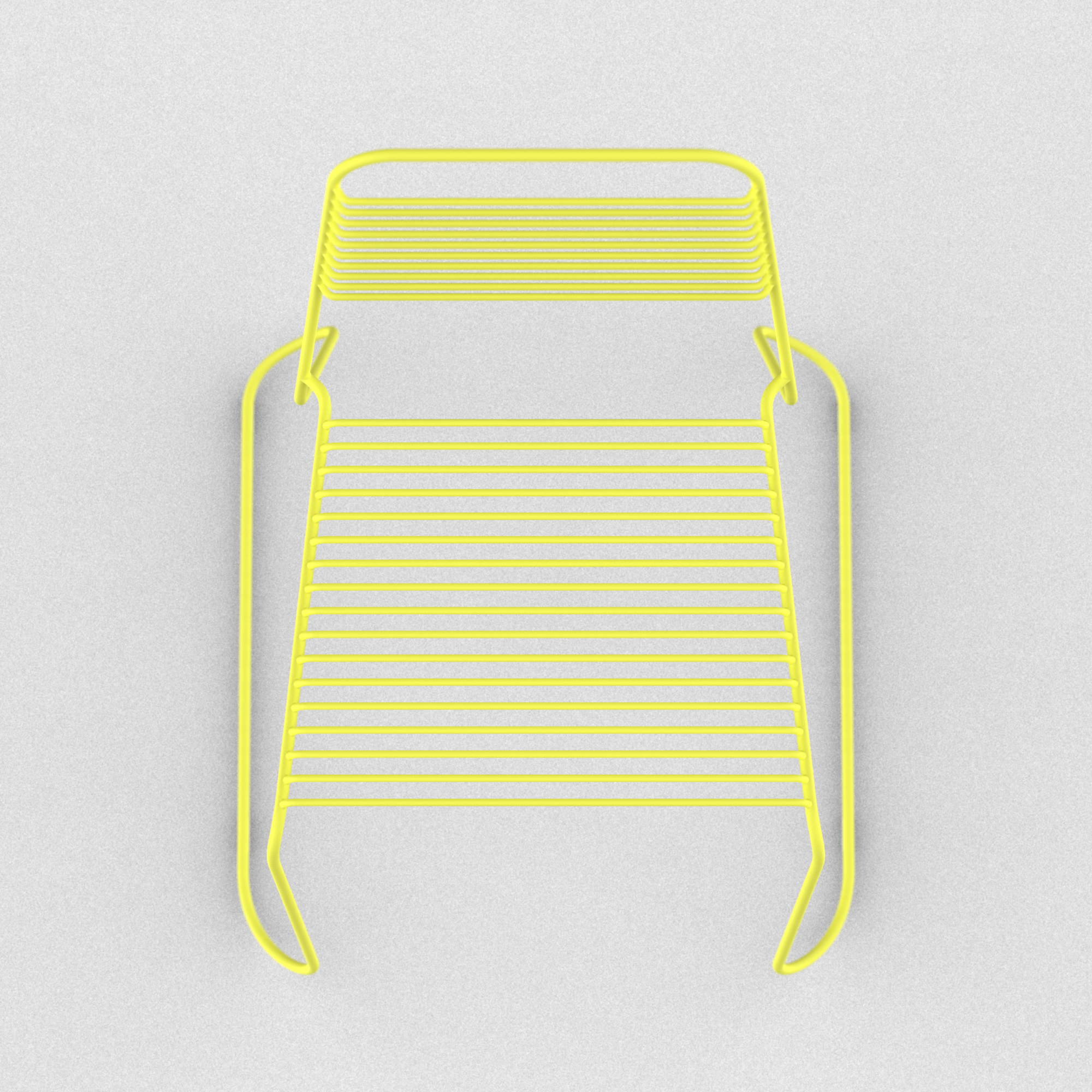 yellow wire chair