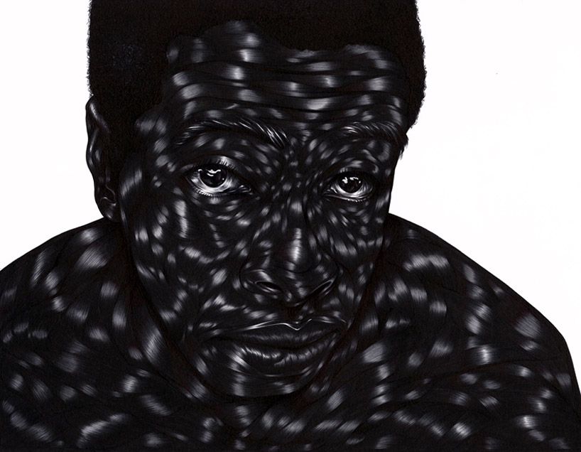 Untitled (Dotun. Enugu, Nigeria), 2012. Ballpoint pen ink and graphite on paper. 11 x 14 inches.