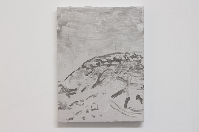 Paisagem cinza, &oacute;leo sobre tela, 50 x 40 cm