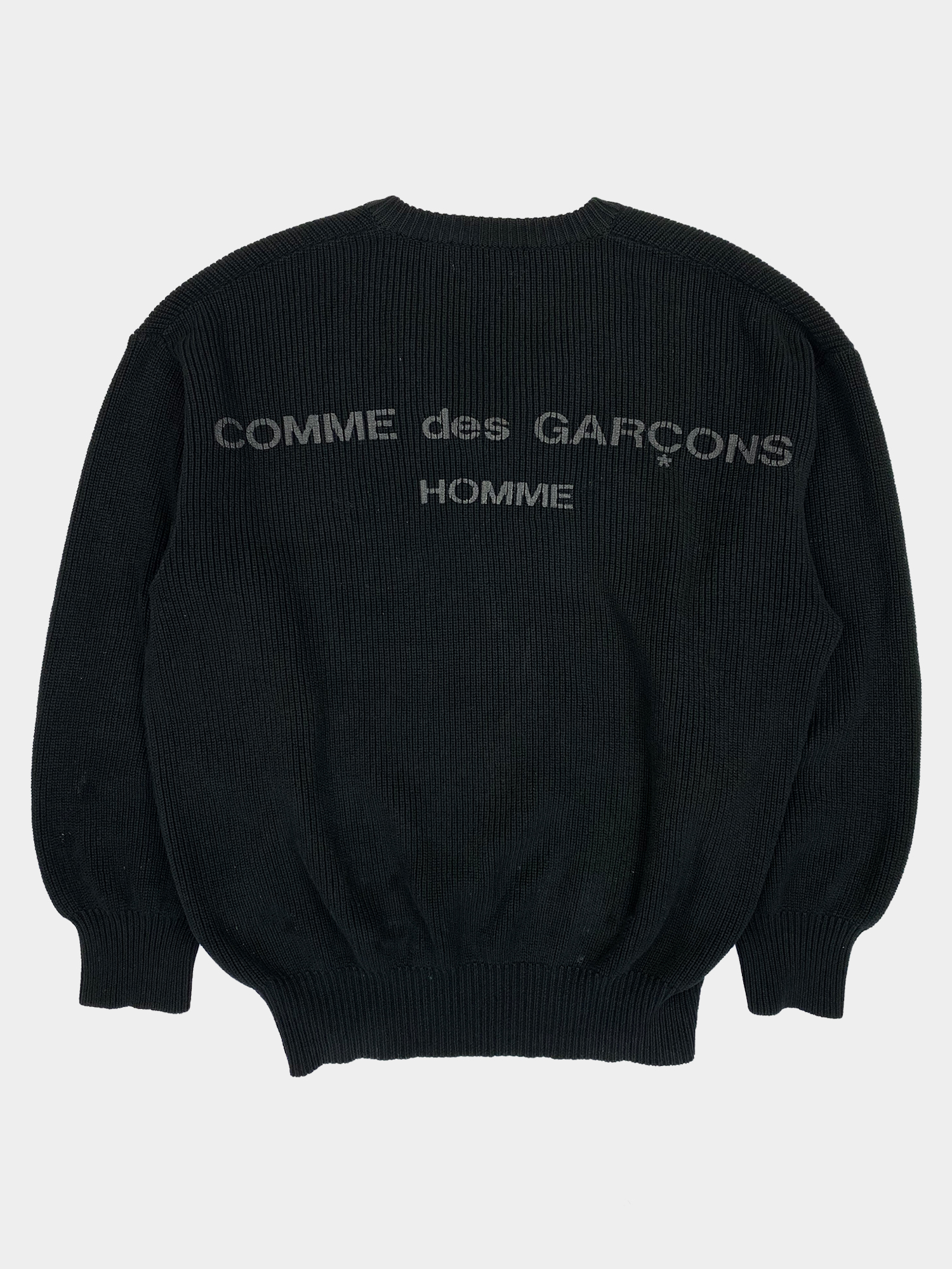 Comme Des Garcons 80's Knit V Neck Sweater - ARCHIVED