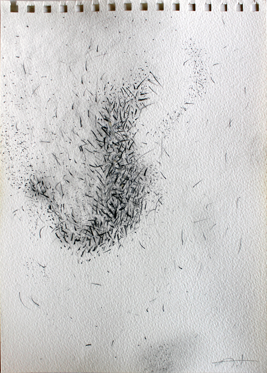 Amikam Toren Dessin automatique 05 Crayon et acrylique sur papier Sans titre et sans date  Signé par l'artiste au dos et initiales sur l'avant Courtesy de l'artiste et de Cable Depot