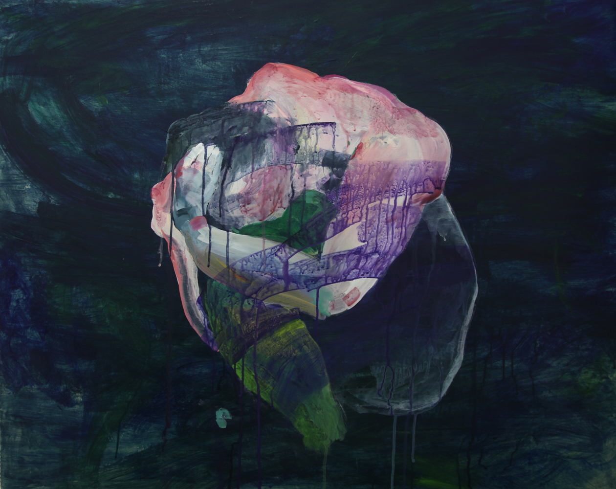 가짜 용기 acrylic, gouache on Korean paper 80x100cm 2014