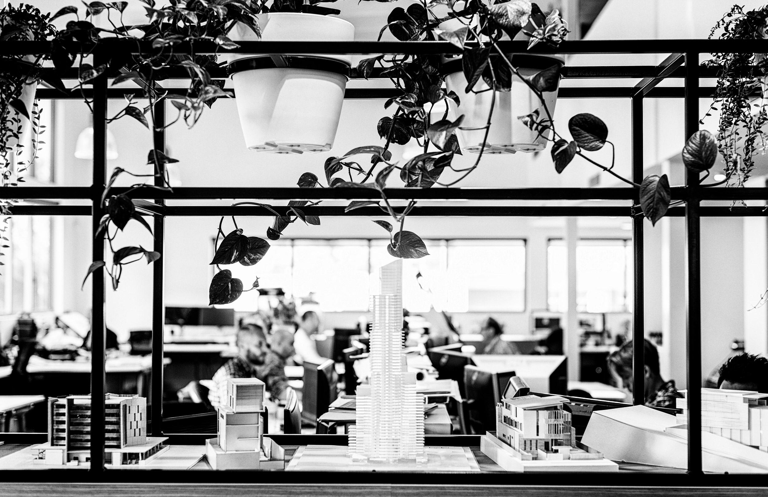 Interior photo of building models at Gold Coast Architecture, Interior Design and Urban Design firm BDA Architecture
