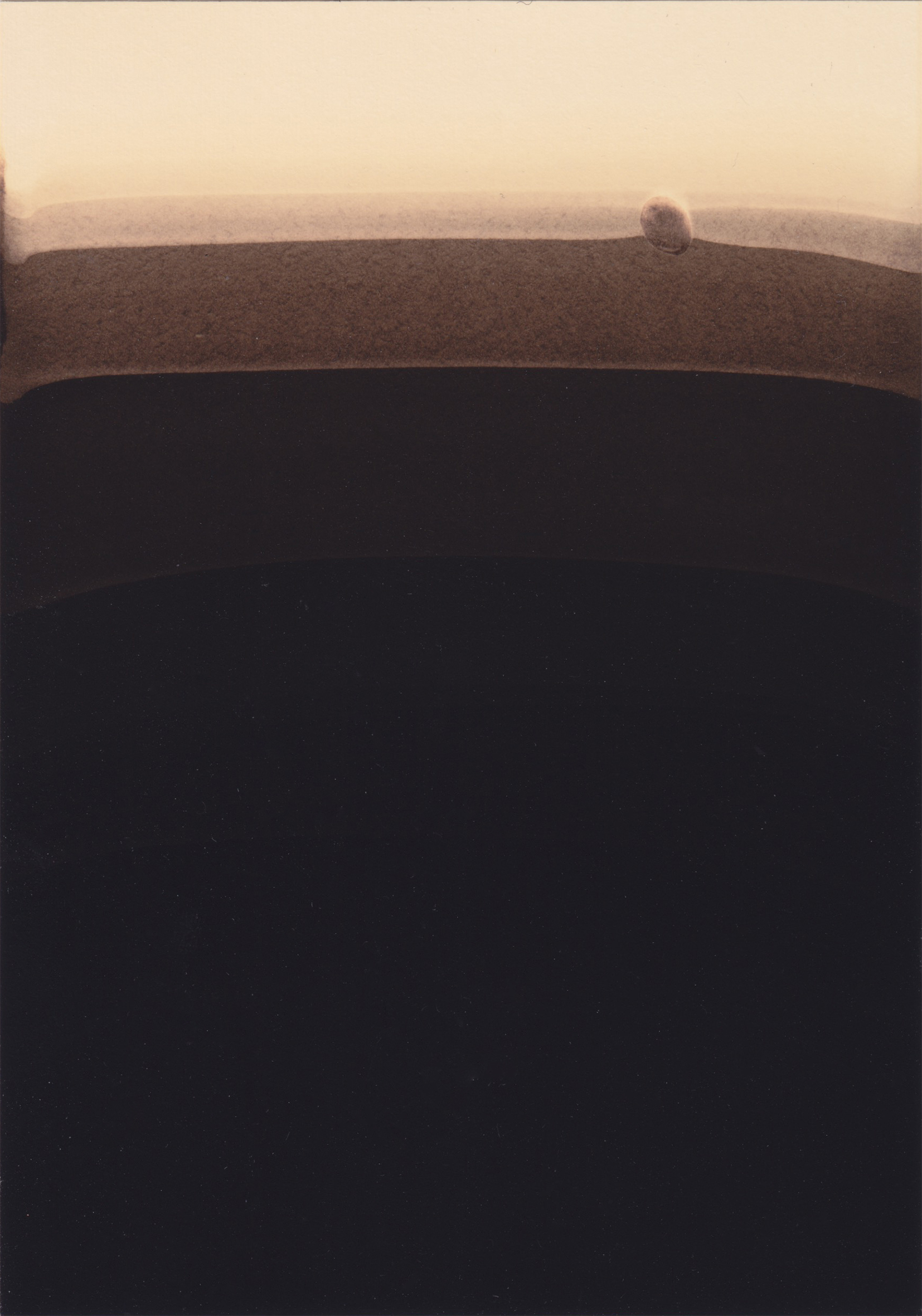 Untitled (AGFA Brovira #S12), 2020, vintage photographic paper, 10.4 x 7.4 cm