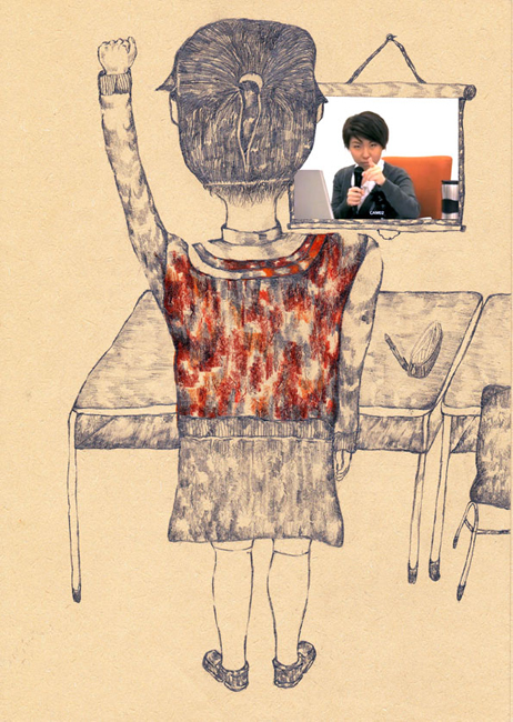 E Mui | 二妹, 2011, Video, pencil and color pencil on paper, 29.7 x 21 cm