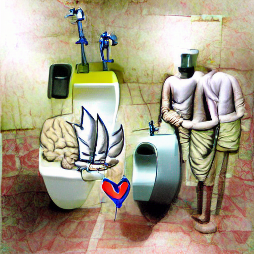 We bond over toilets things.. It’s liberating really… The mind thinks quite differently under such conditions….