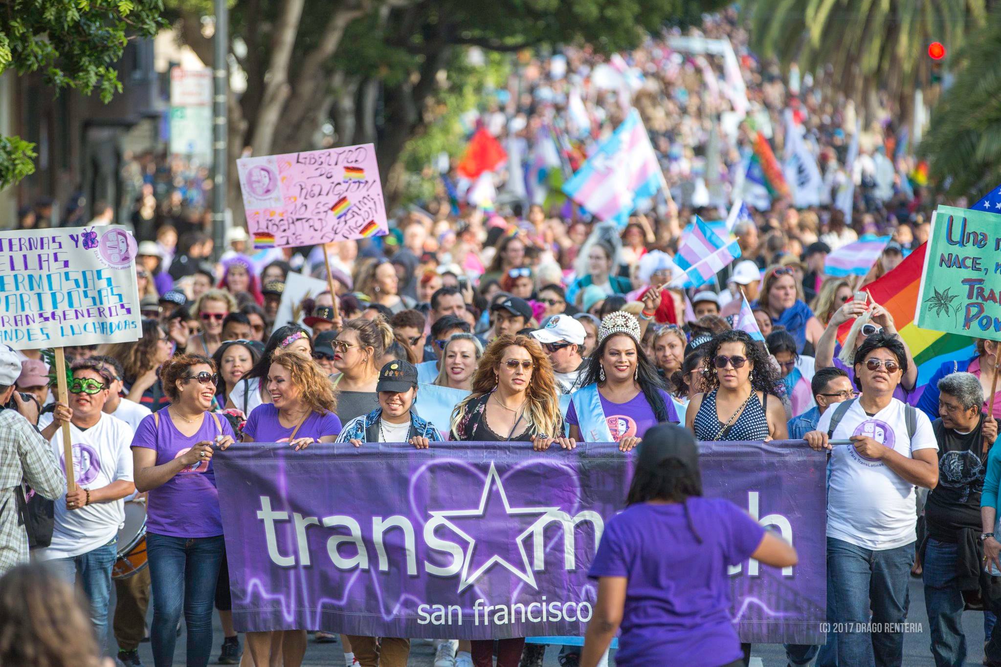 Photo by Drago of the 2017 SF Trans March.