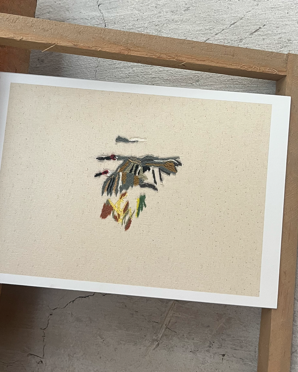 sand hill cranes colcha, archival print