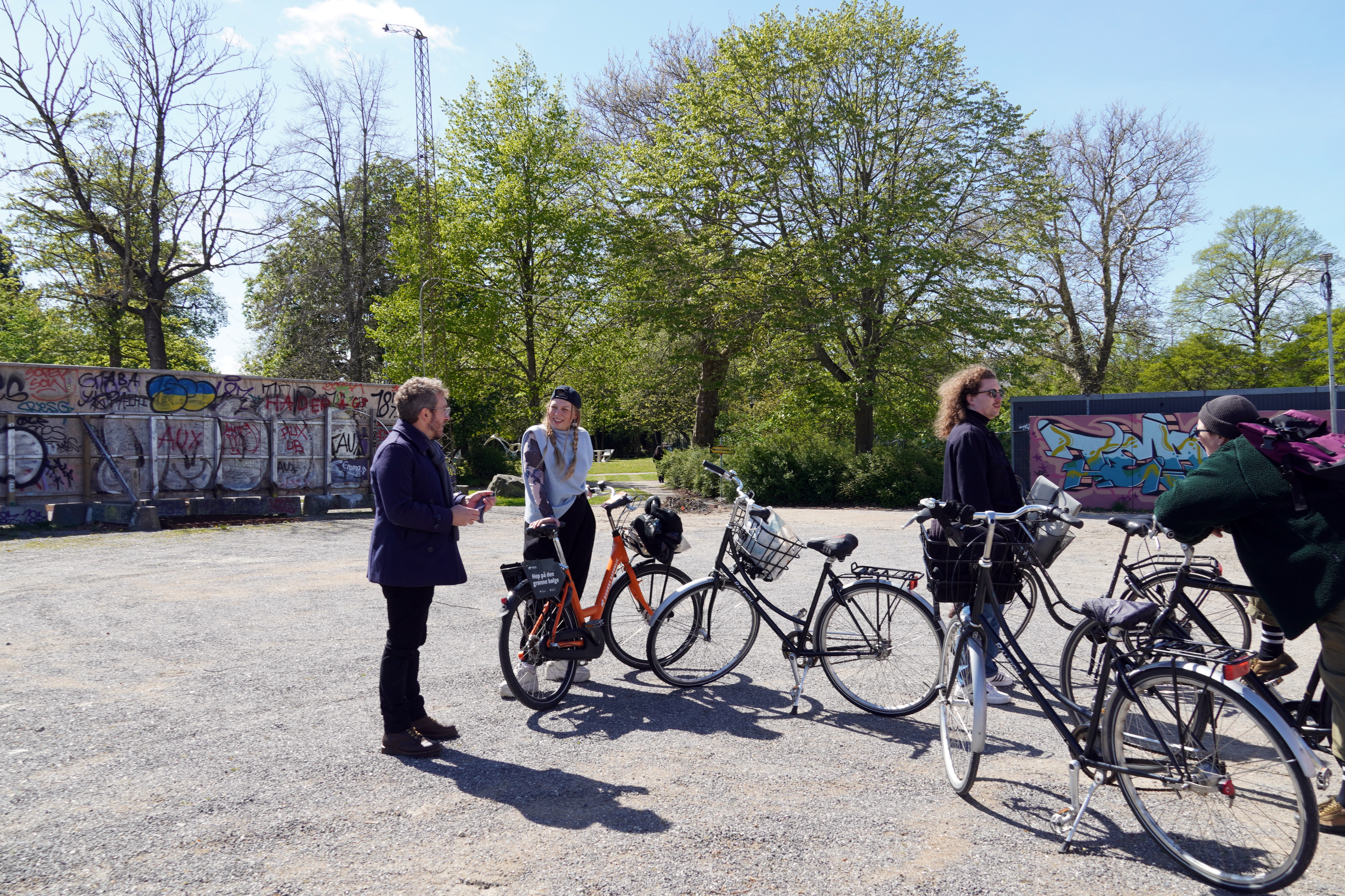 Documentation of Collective Mobility Exercise “How to Critically Scooter, Uber, or GoBoat” as part of the project “Insider’s Guide - Speculative Wayfinding in Aalborg” by Anthony Carfello, Aalborg, 2022 (photocredit: Rikke Ehlers Nilsson)