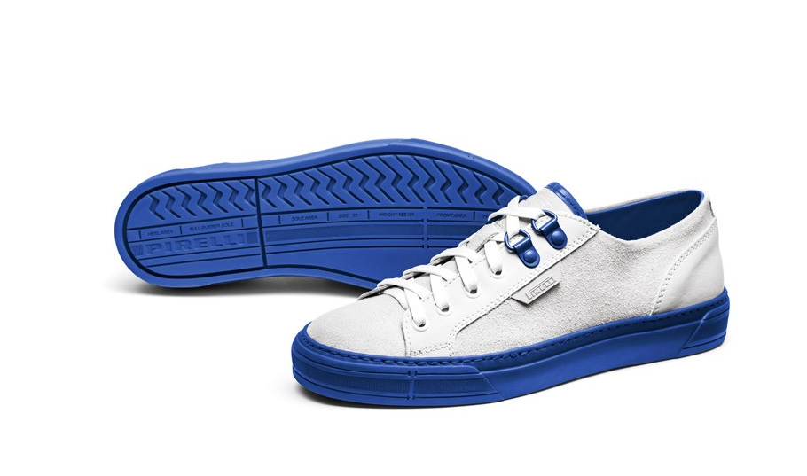 Pirelli PZero &mdash; Outsole Brand Language The brand identity aimed to create a unified design language across all Pirelli PZero products, emphasizing the brand&rsquo;s strong sporting roots in Formula 1. The outsole design incorporated the same visual language found on tire sidewalls, translating Pirelli&rsquo;s iconic performance DNA into footwear. This graphic and material identity extended beyond the outsole to the internal labeling of the apparel collection, ensuring visual and conceptual coherence throughout the brand.