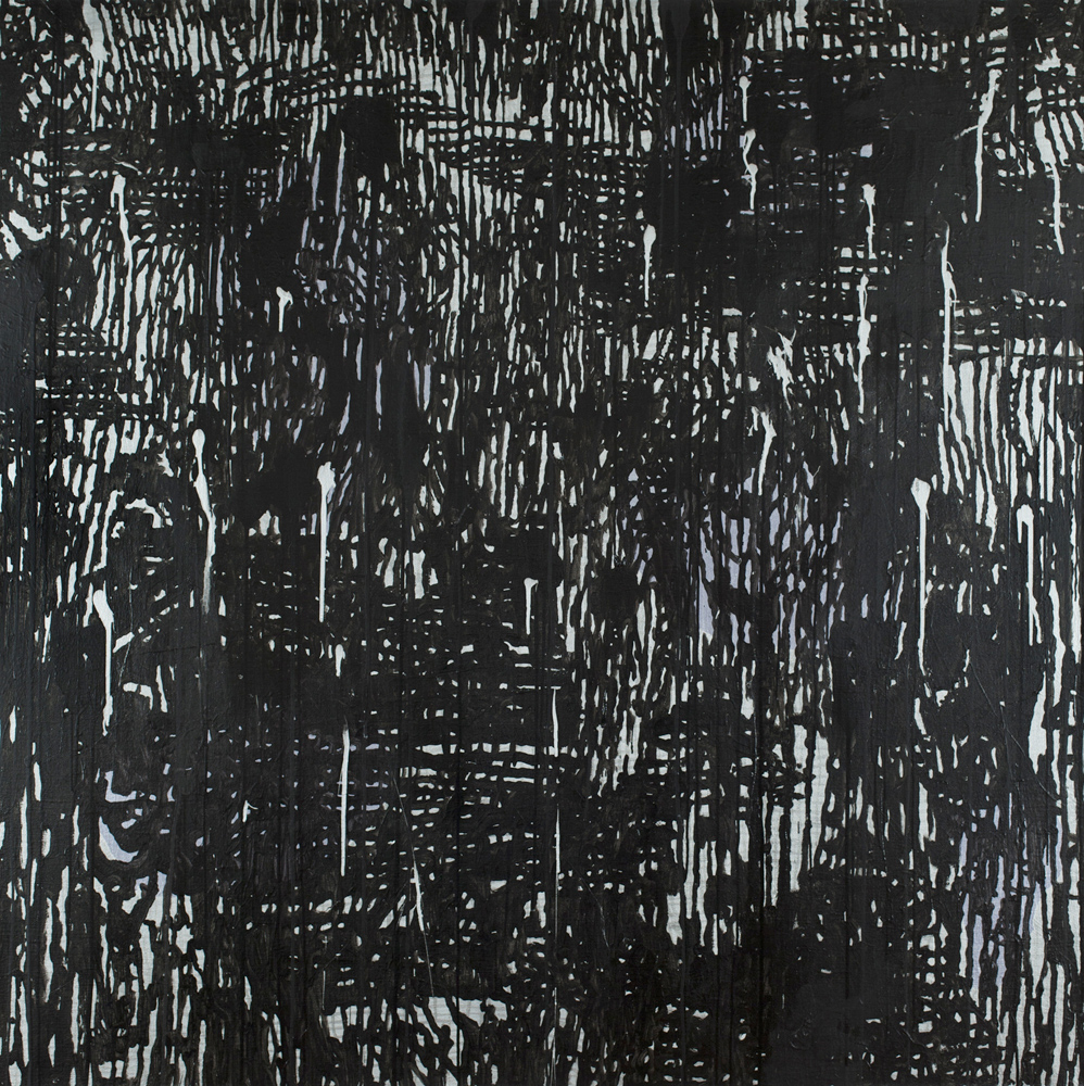 "Untitled Black", 2015, Acryl on canvas, 150x150 cm