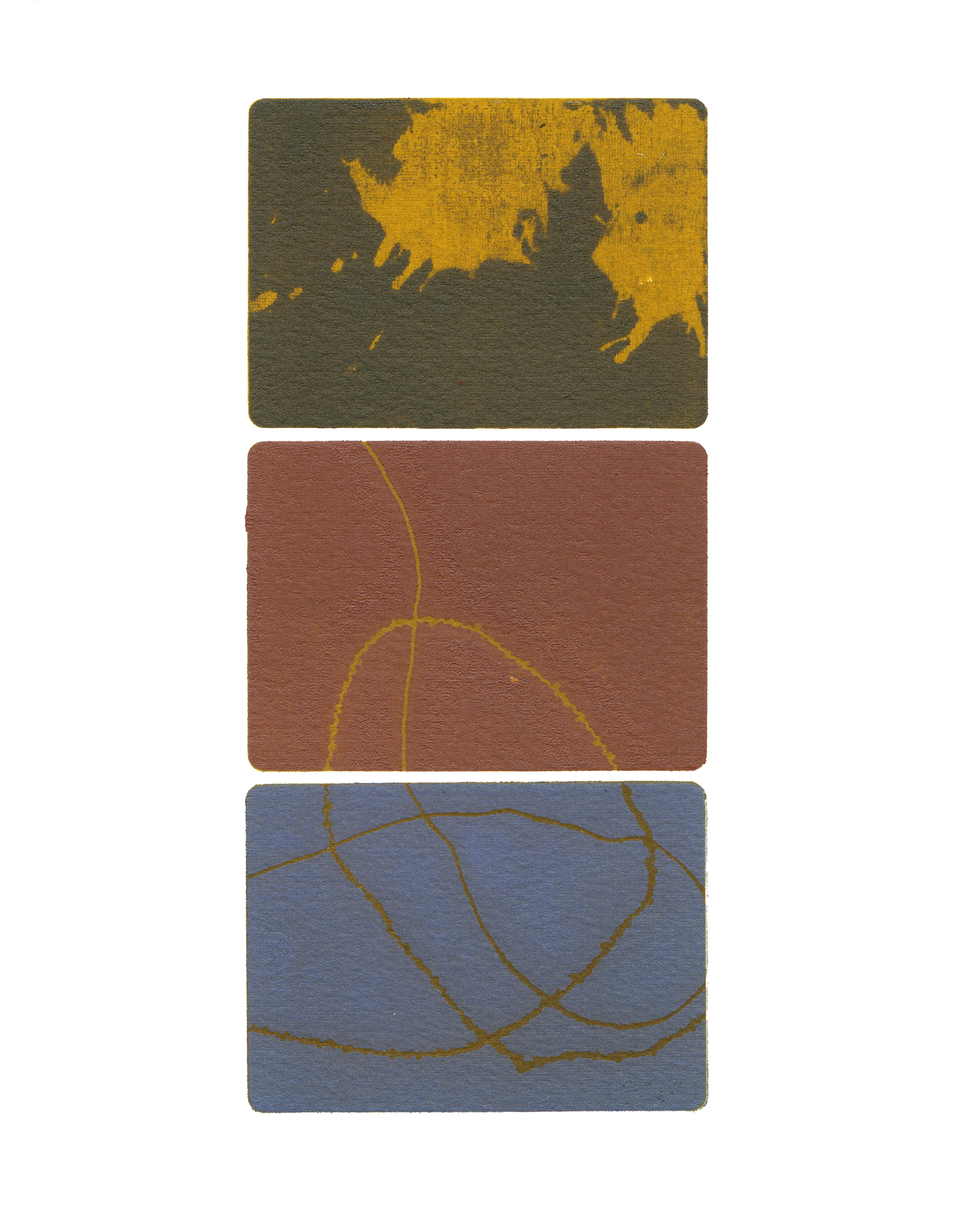 Treading 33, 2012, Monotype, 3.5" x 7.5"