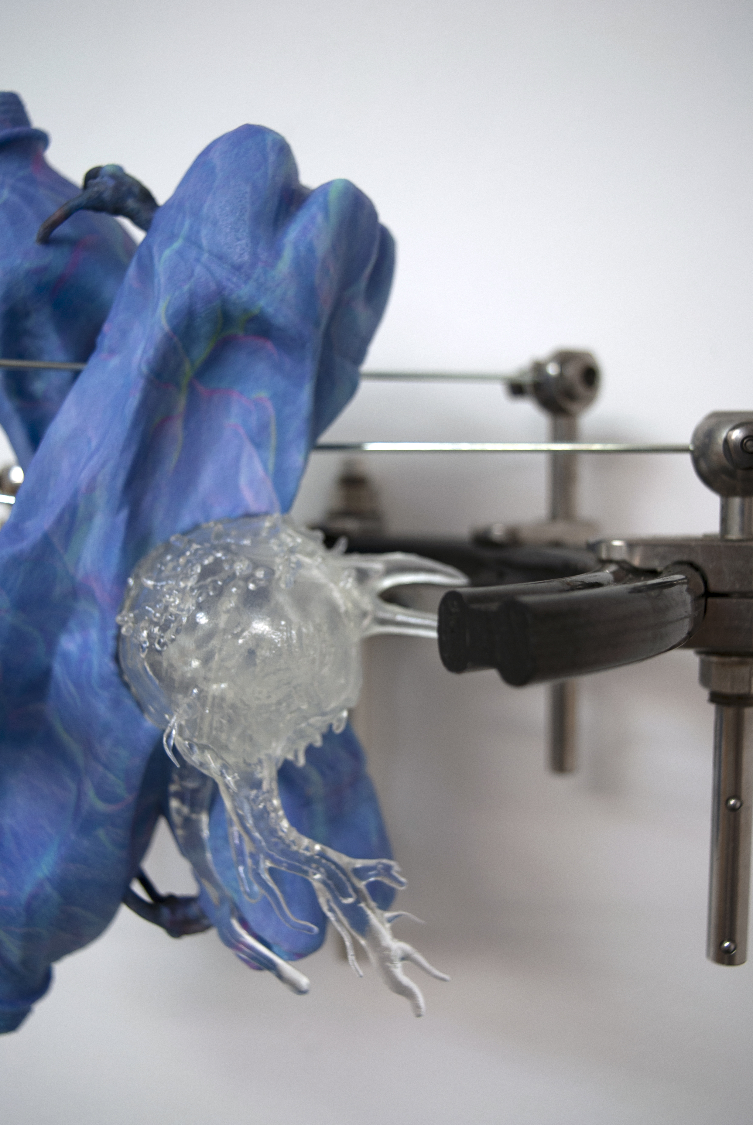  Boliasma I (2020), external fixation medical apparatus, 3D printing SLA/ Multicolor, 25 x 27 x 20 cm