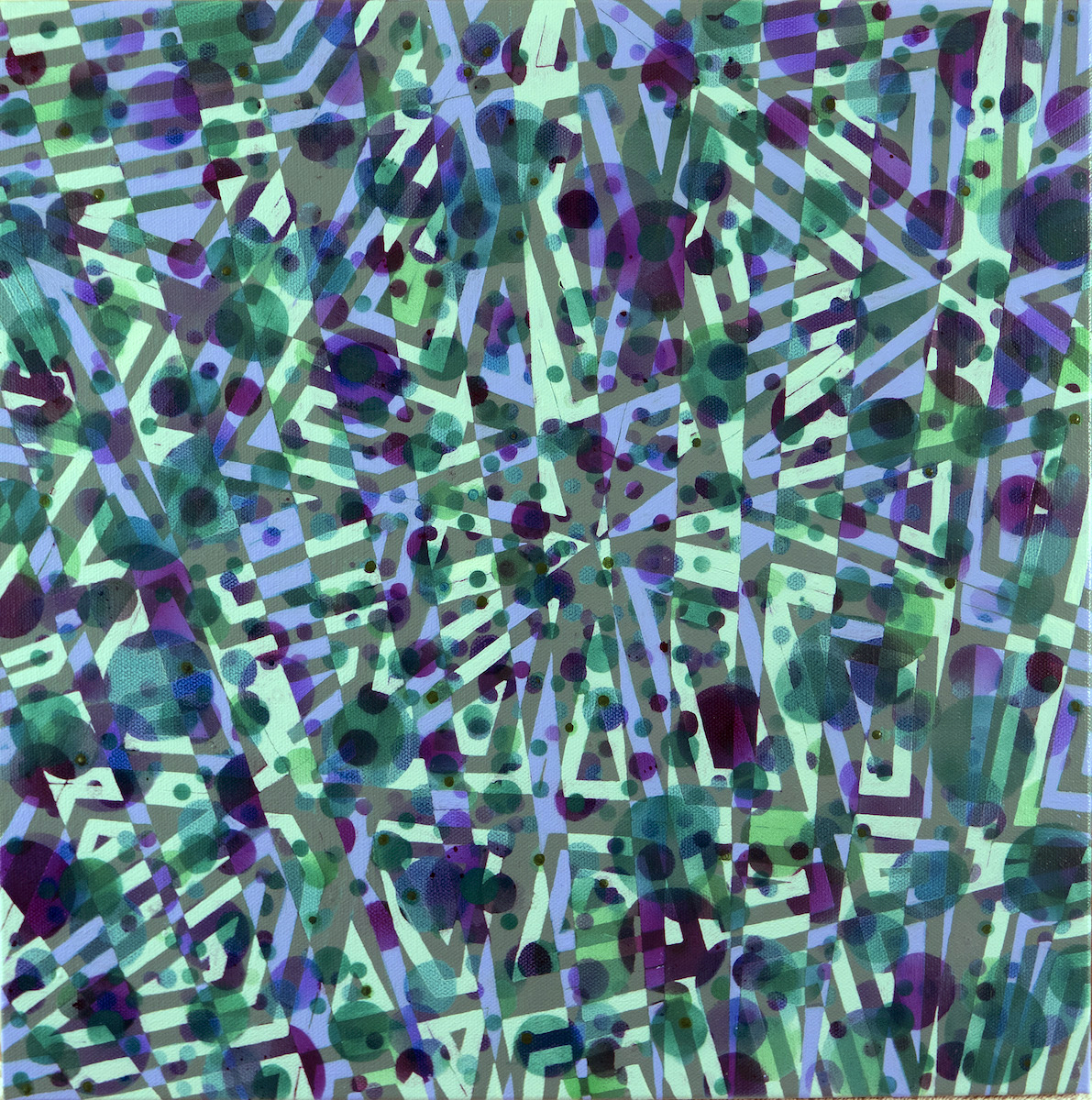 Rubicon, acrylic on canvas, 16 in. x 16 in., 2021