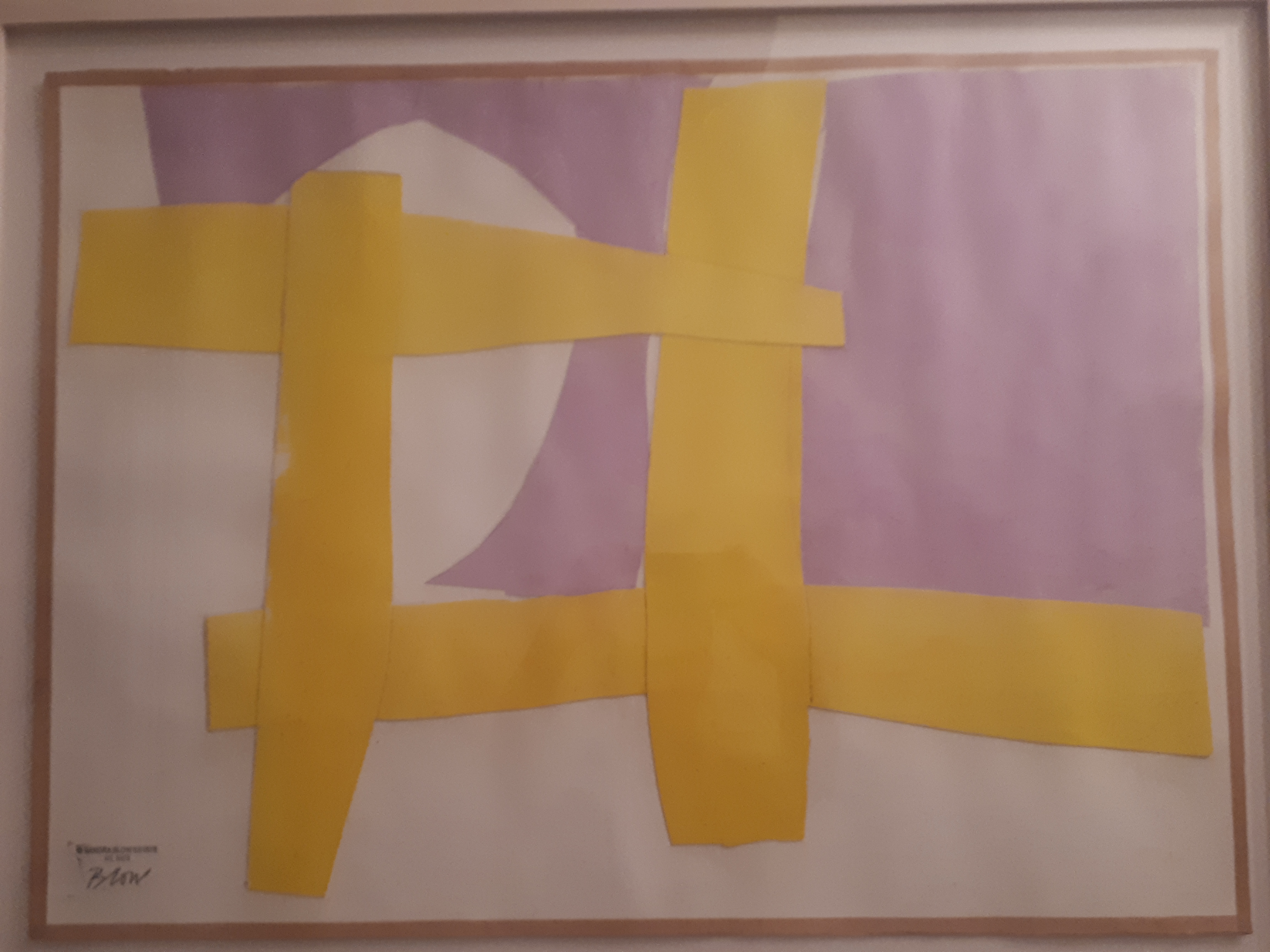 Cambridge . Collage on Paper 2.5' x2' SOLD