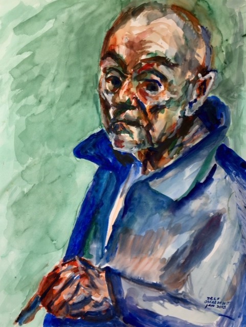 Zelf met penseel 2015 - watercolor 60x45 cm