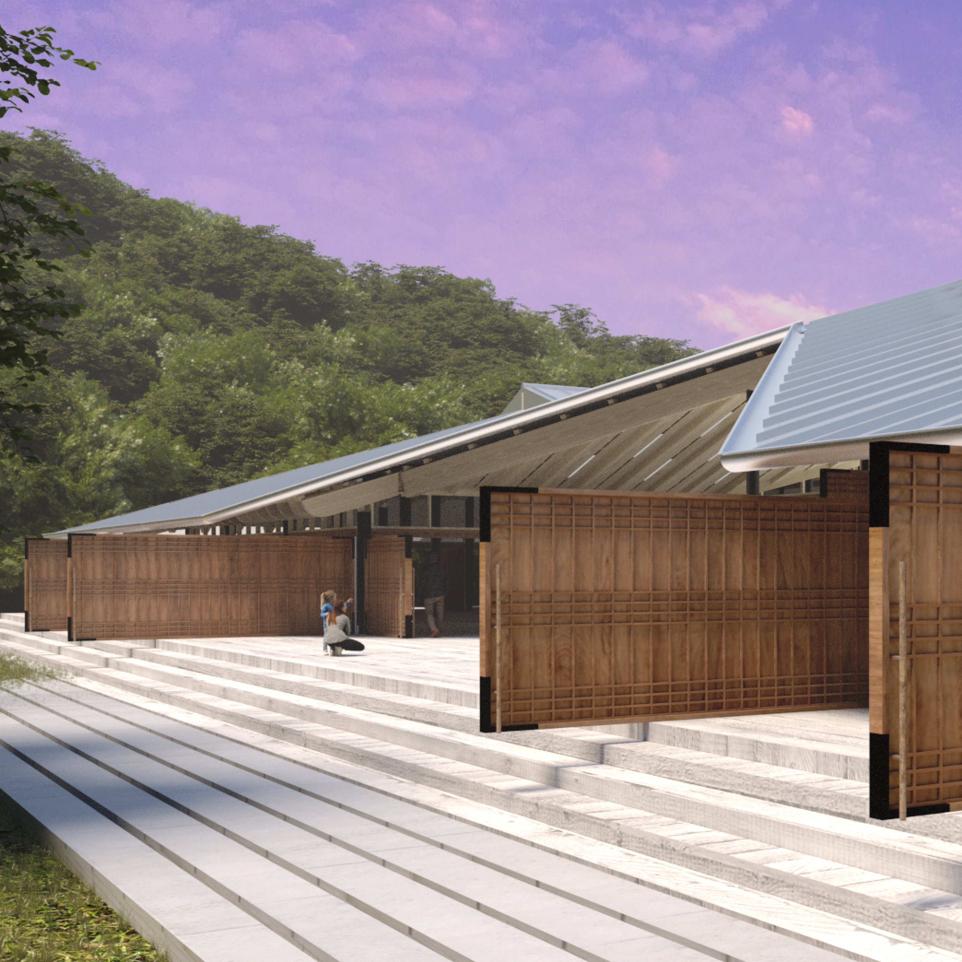 The roof, rotating walls, and AI hologram technology