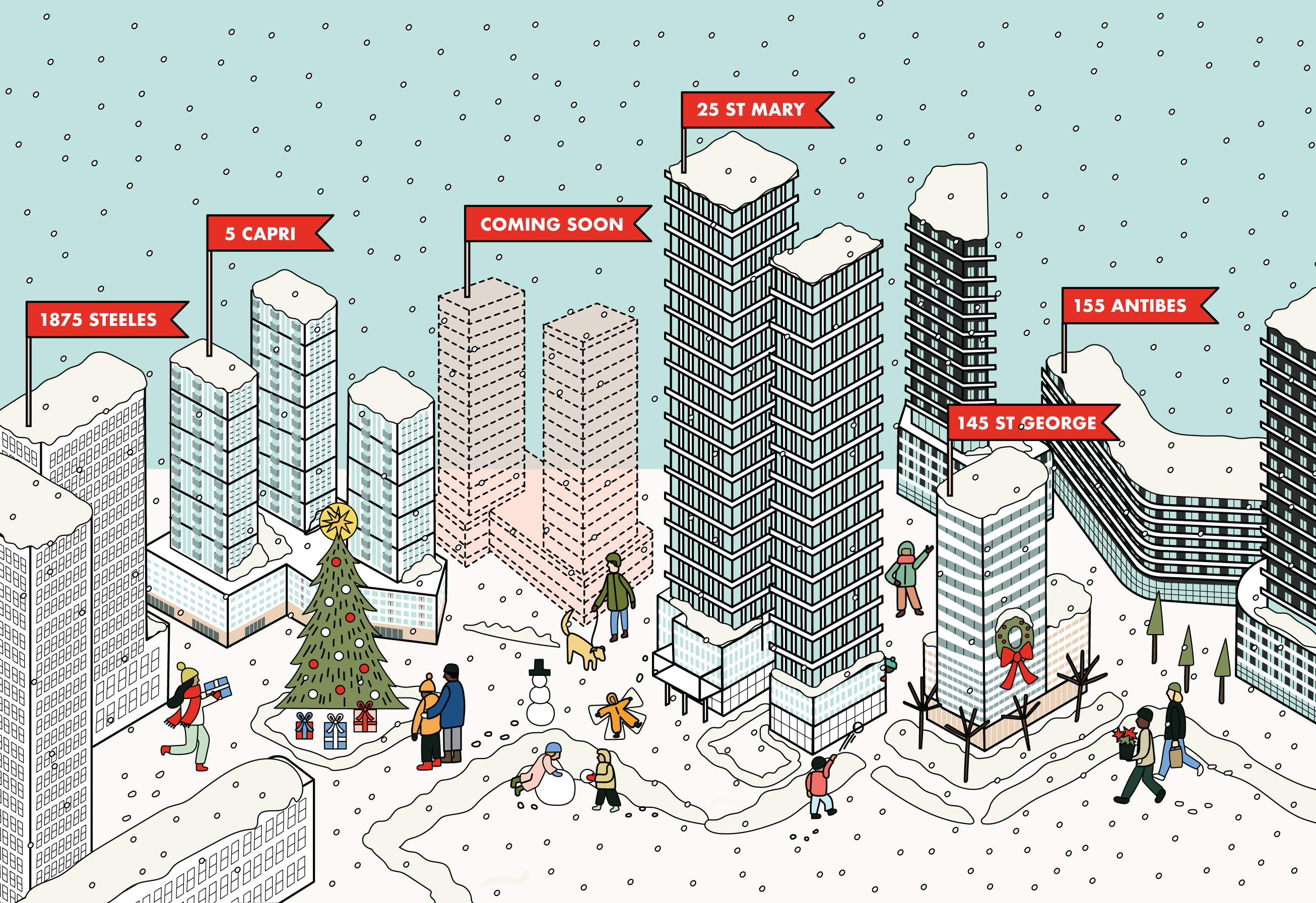 Holiday Advertisment for an Urban Planning Company - Client: TENBLOCK