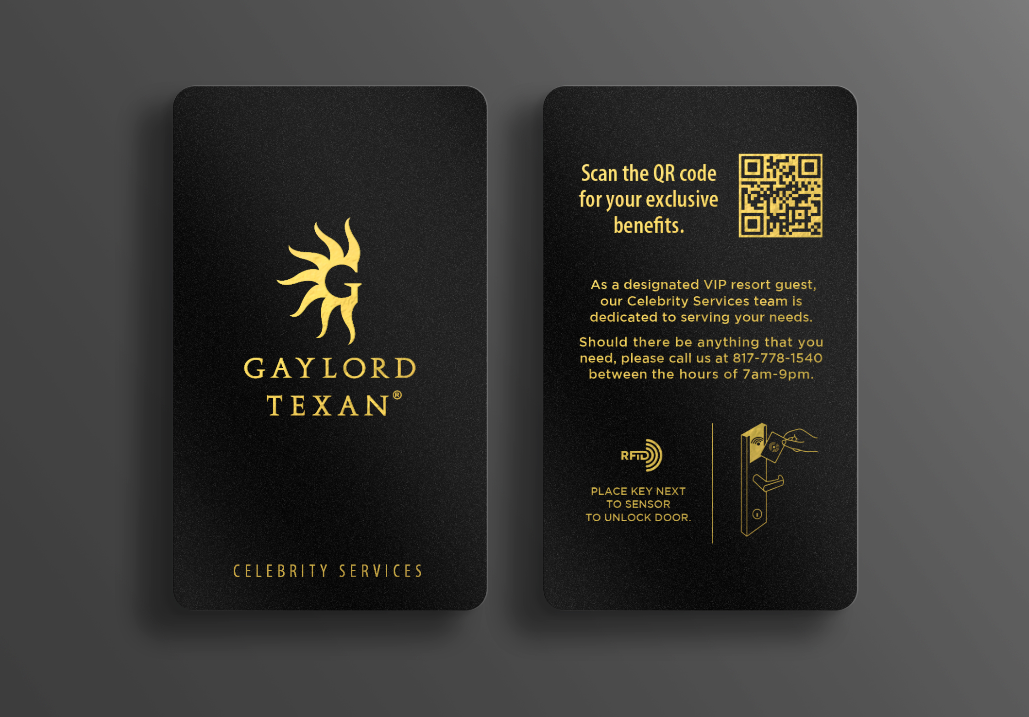 Celebrity Services Room Key