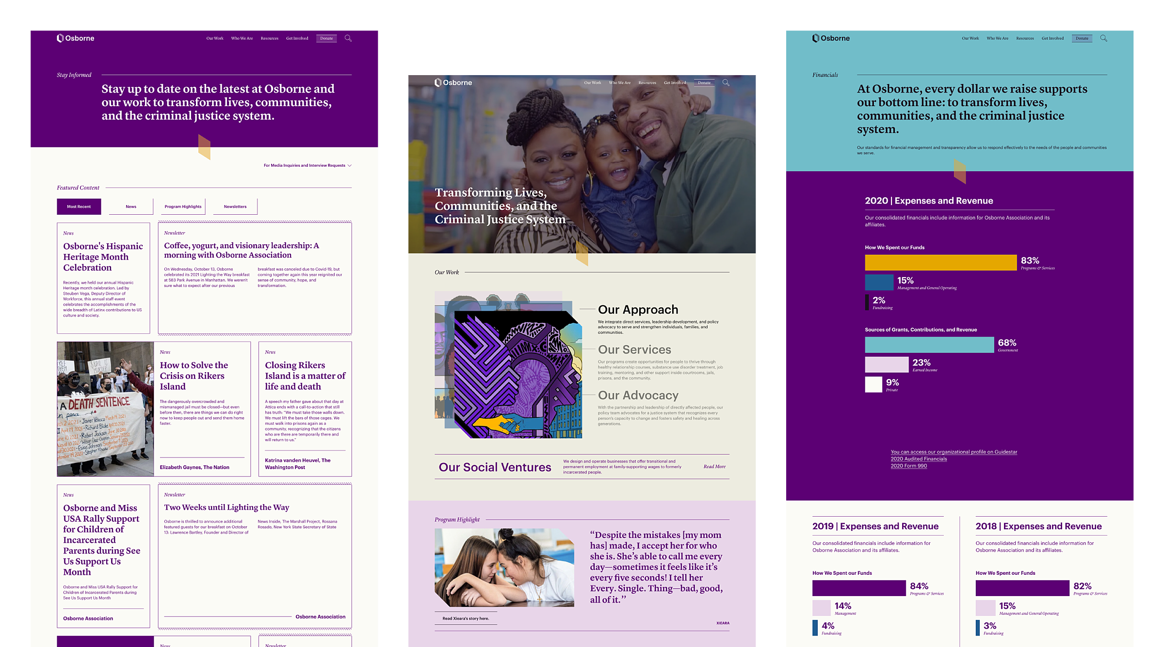Design for desktop web pages.