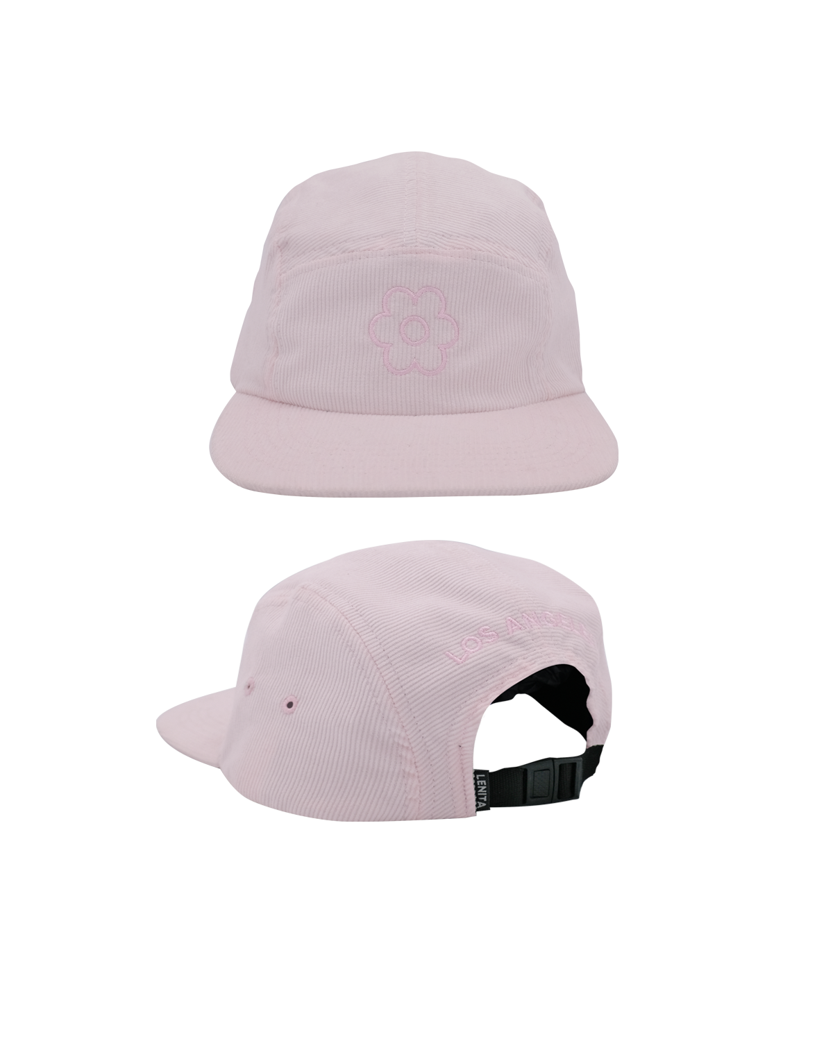 LENITA Flower Truck Corduroy Pink Hat