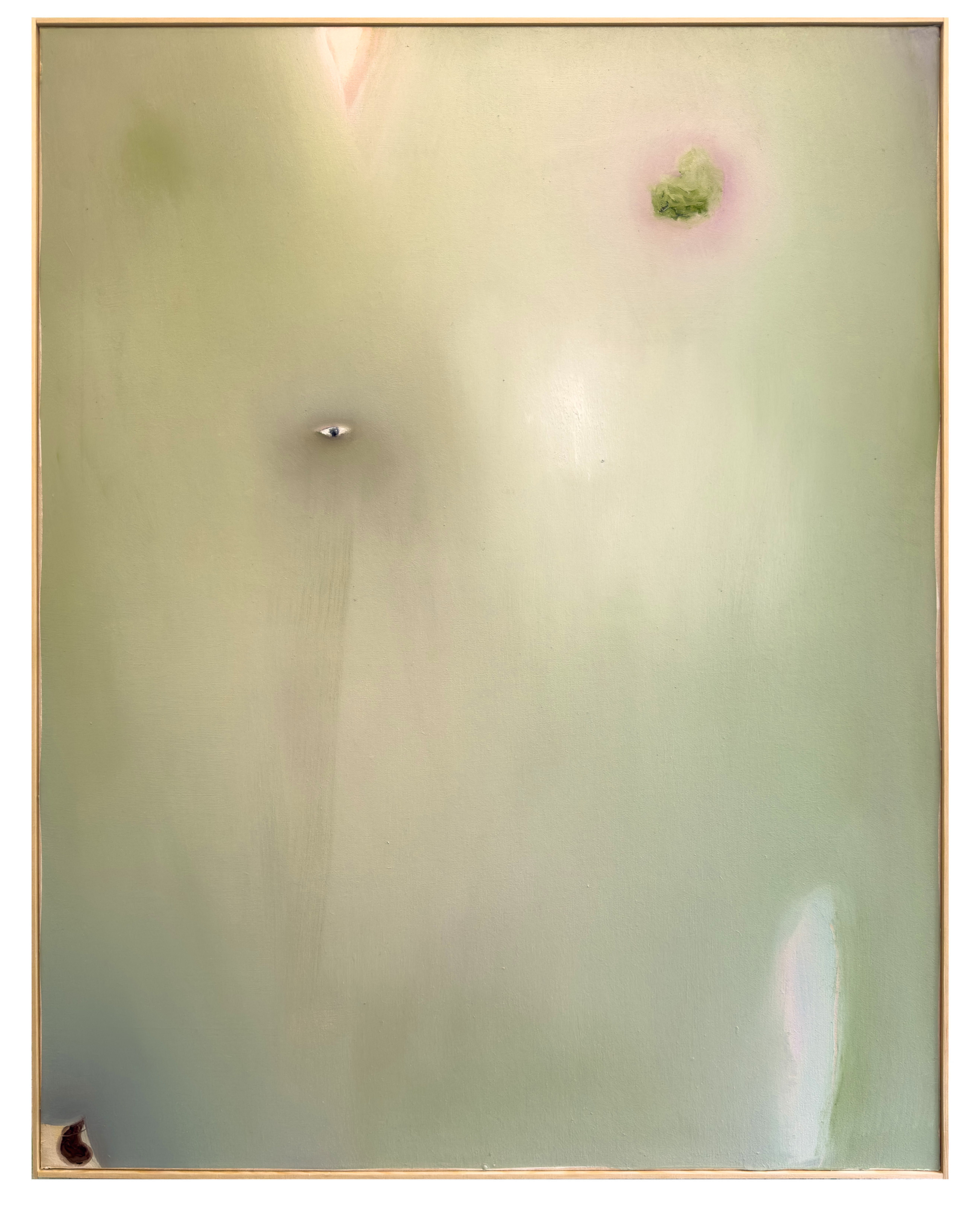 stopped talking to taxi drivers / 100 x 80 cm / oil on cotton / Andreas Lech 2025