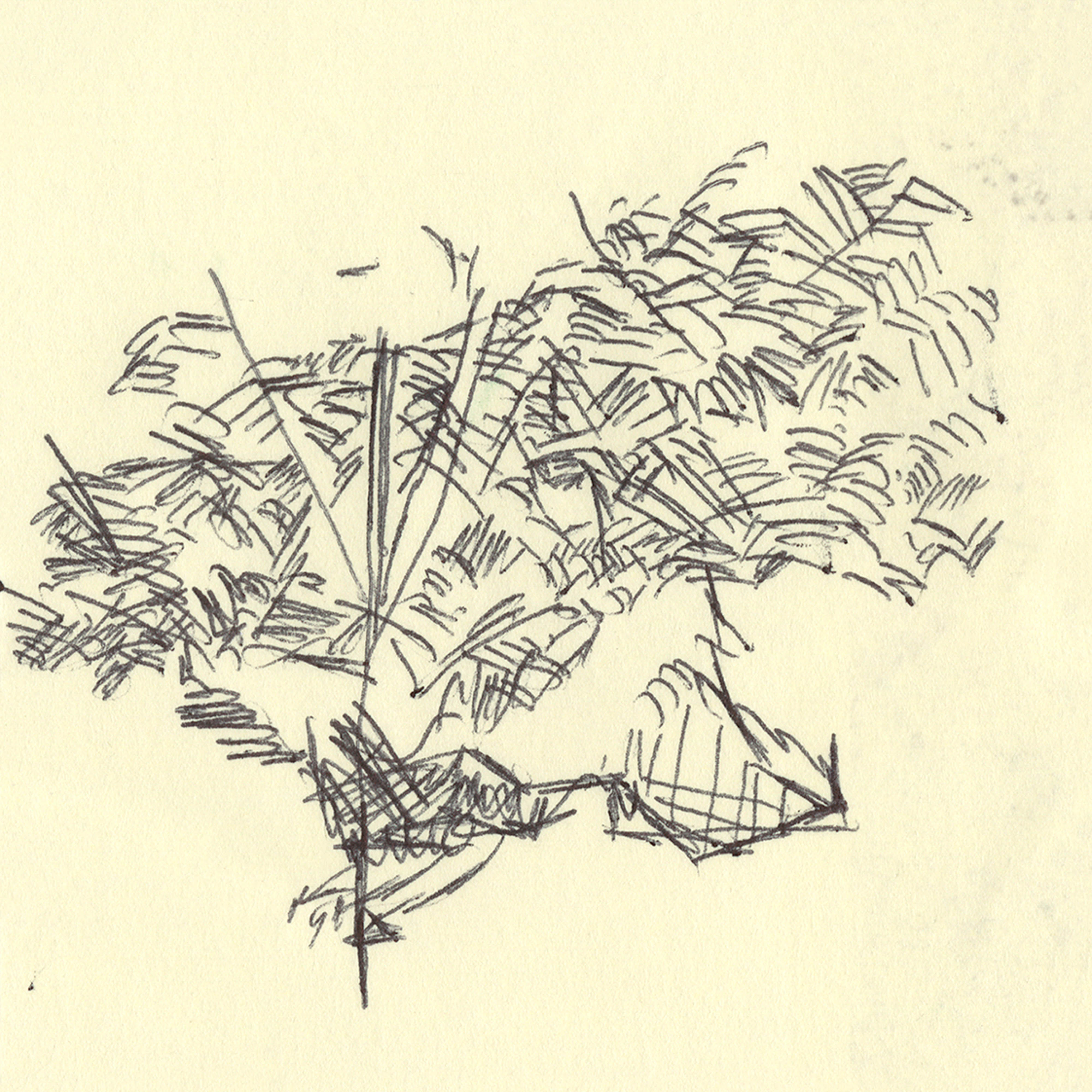 Dorothee Kreutzfeldt, Notes from the alley I (2018) | Ballpoint pen drawings on sticky notes, Giclee Watercolour print ; 22.5 x 22.8 x 3 cm