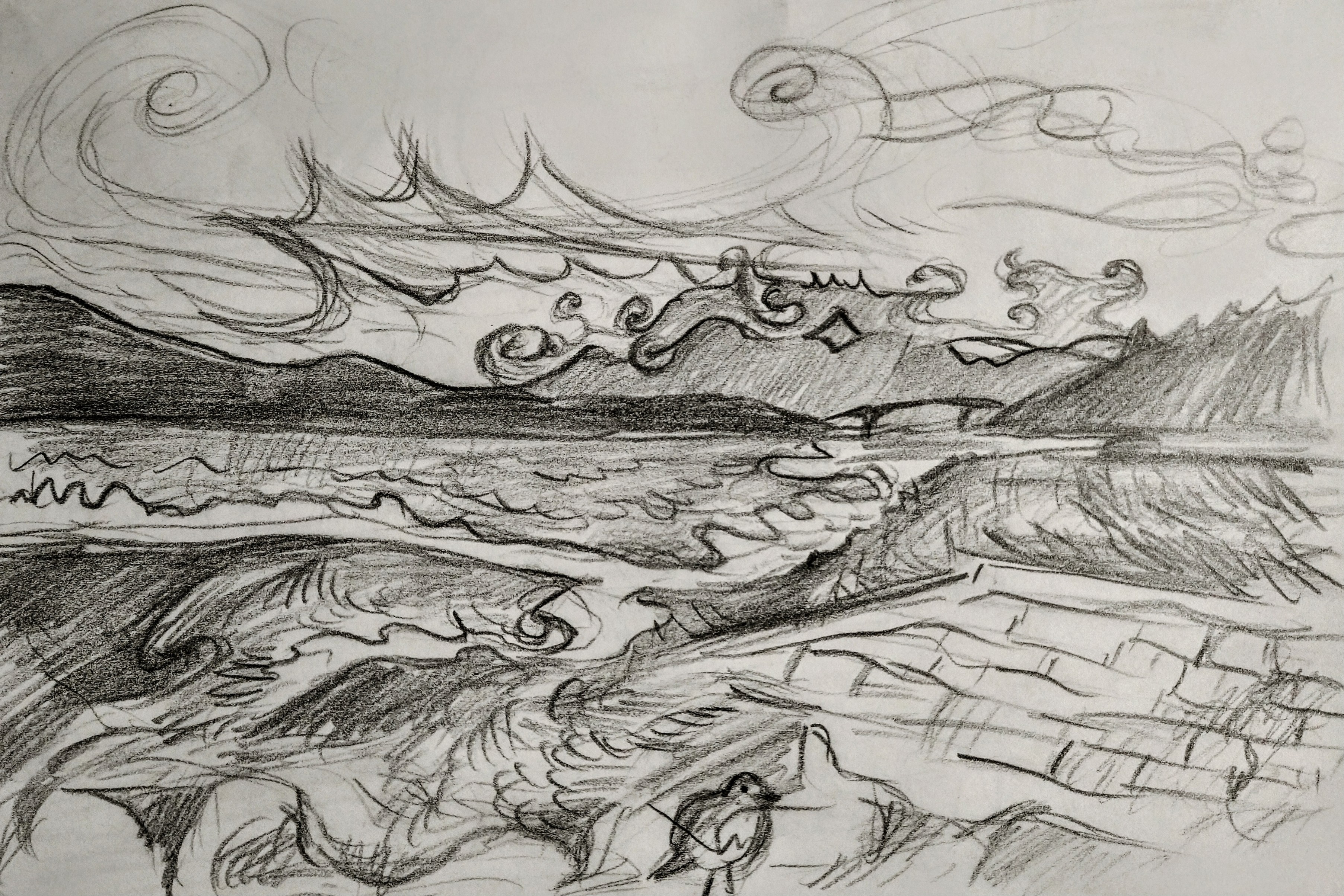 View of the Skye bridge from Reraig 