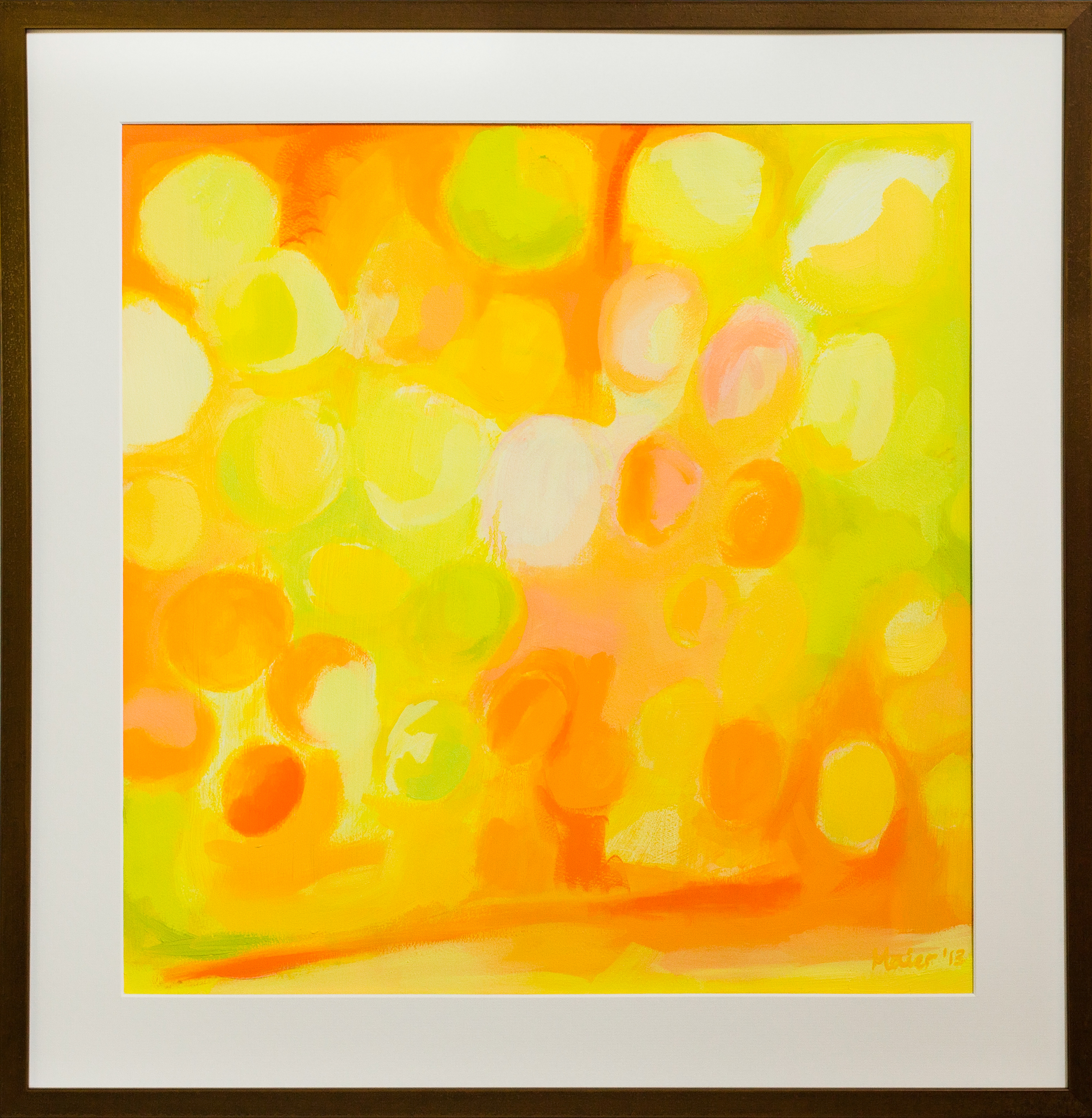 Seeds → oil paint on paper, framed