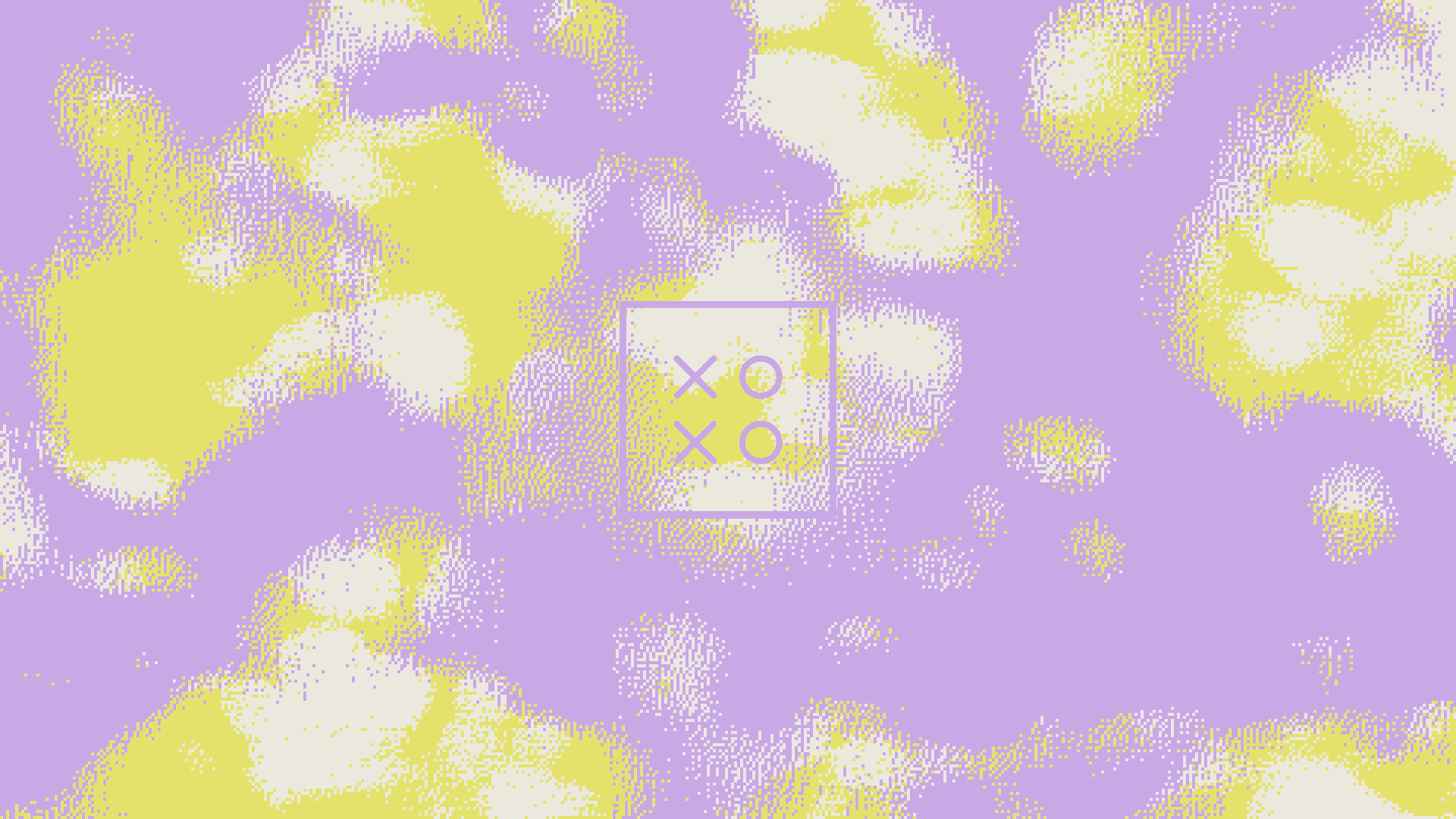 An animated version of the pattern. Pixelated purple and yellow shadows from trees, dappled light dancing.