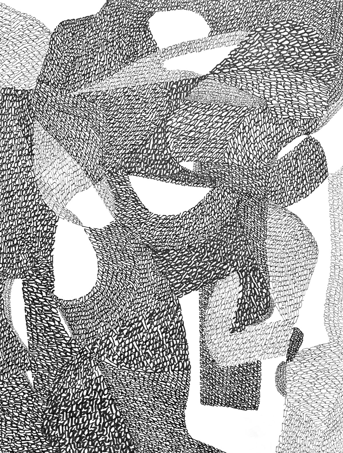 2/38 — BANAL DEJA VU  Archival ink on Bristol, 9" x 12" (2020 works).2010-ongoing.