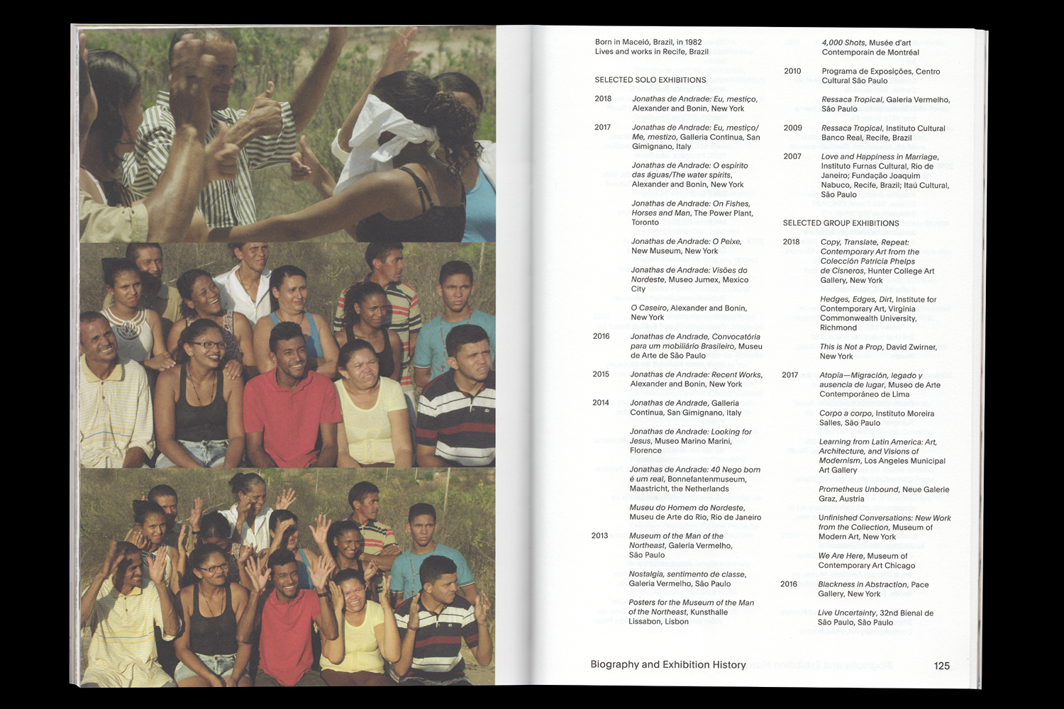 JONATHAS DE ANDRADE, 2019. BOOK DESIGN. Design: Gabriel Melcher.