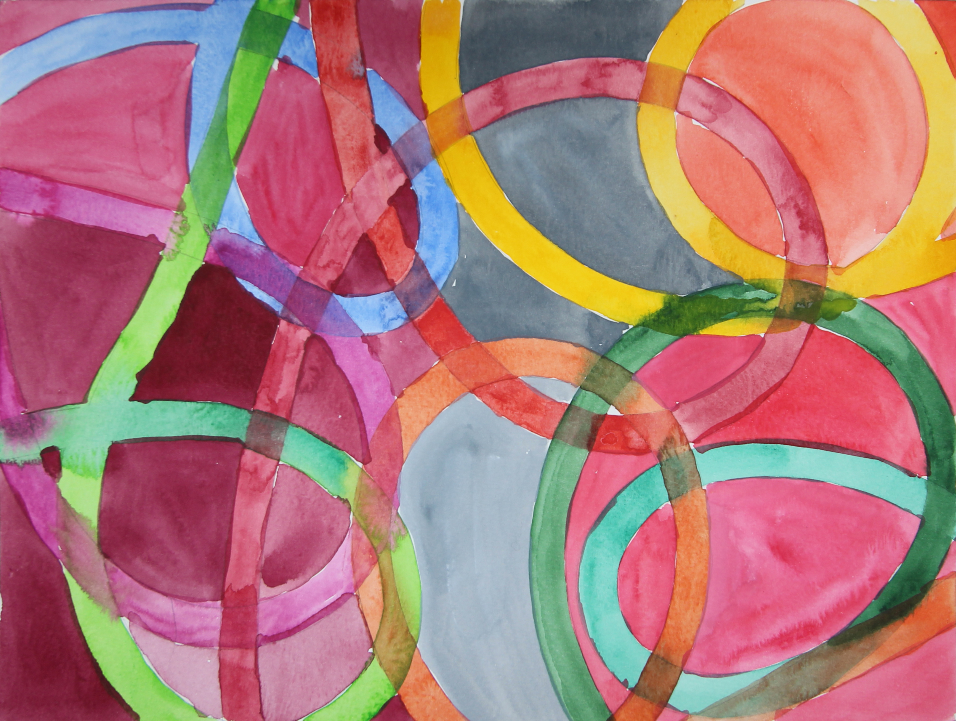 Sin t&iacute;tulo, 2017. Acuarela y l&aacute;piz sobre papel, 23 x 30,5 cm.