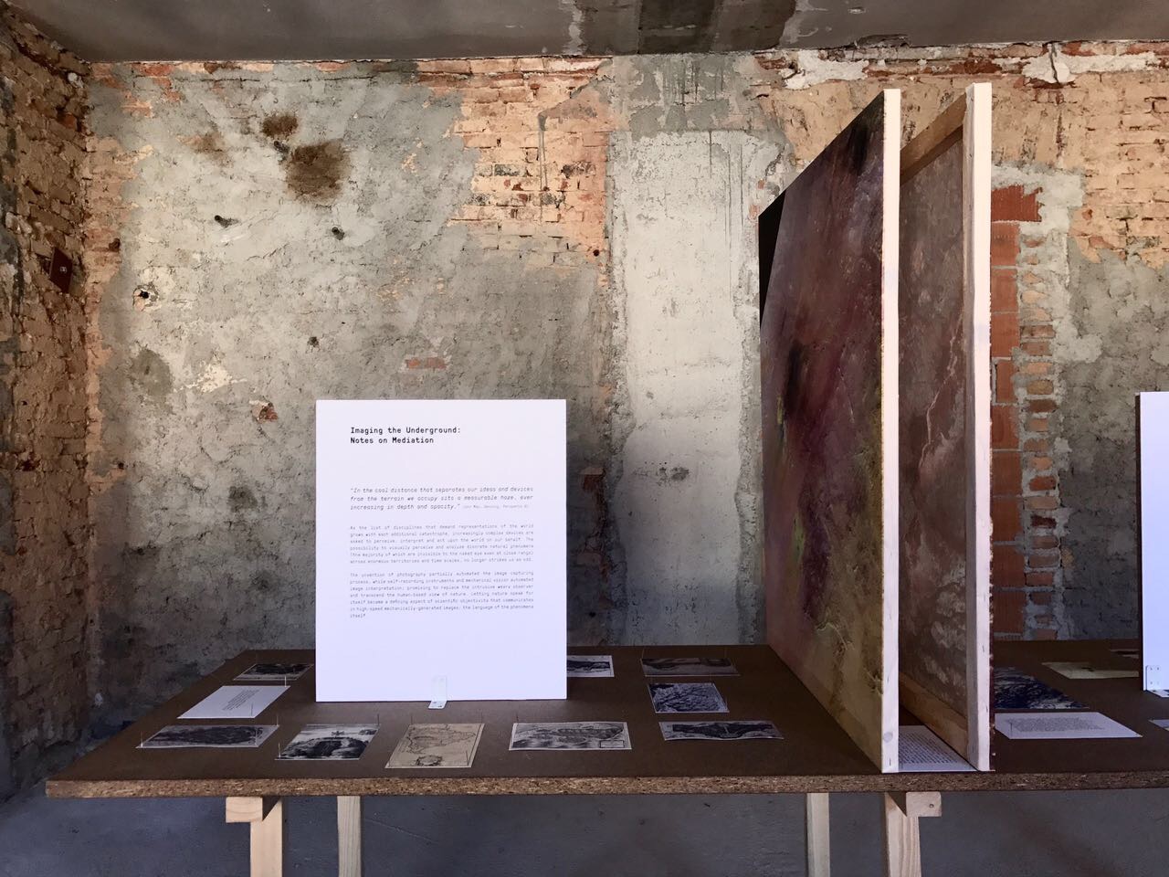 Yara Saqfalhait, Imaging the Underground: Notes on Mediation, image and text on paper, mixed media, 2017