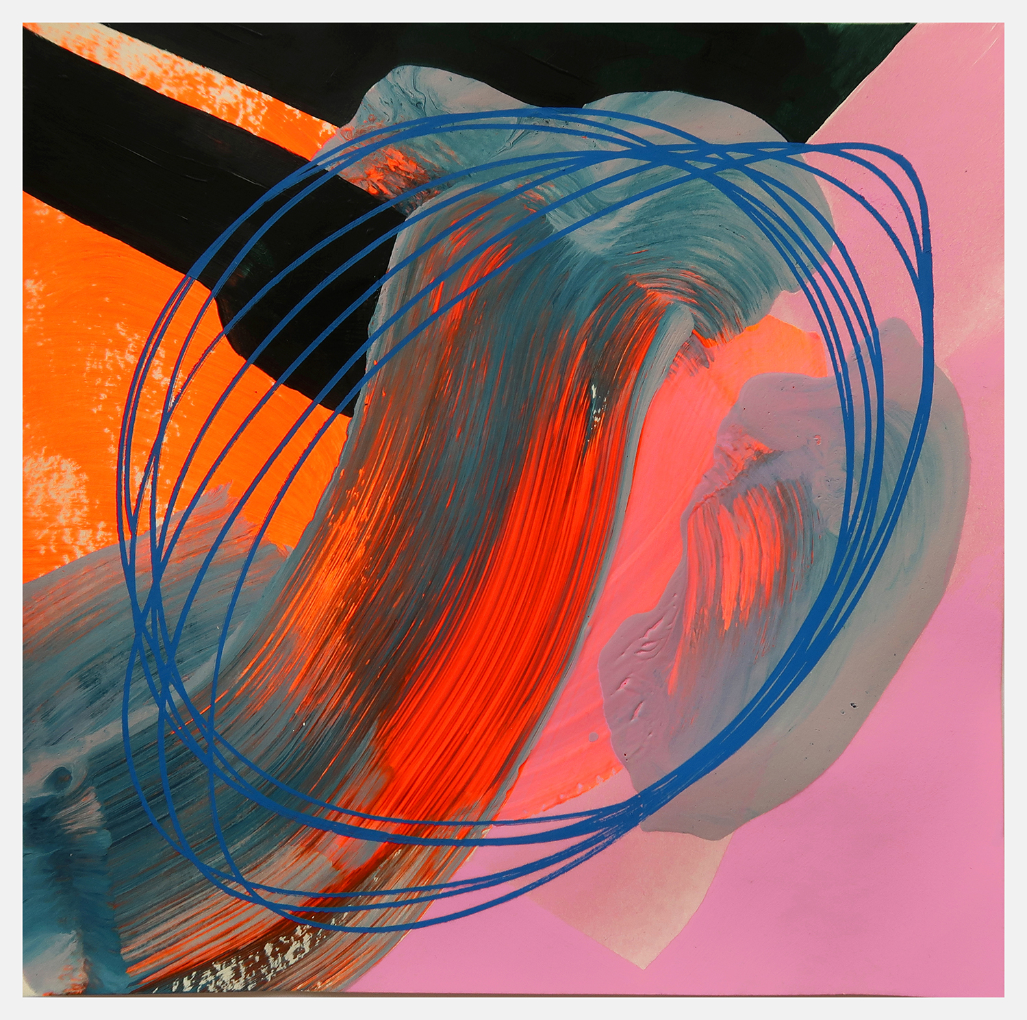 Untitled 561, 2021, Acrylic on paper, 20x20cm