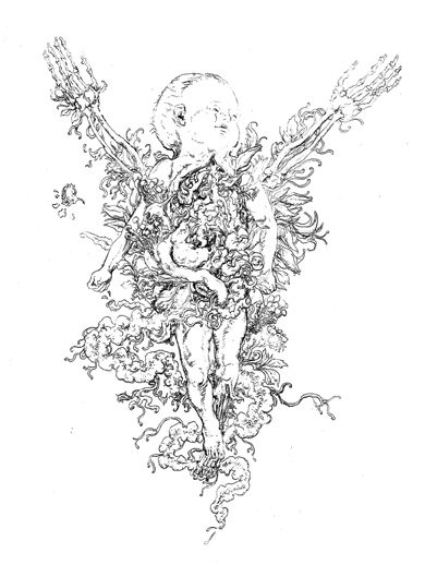  Rotting Youth. Etching. 29.7 x 42 cm