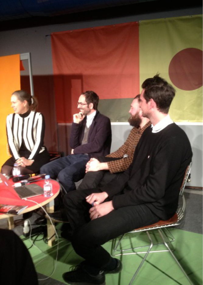 Jonathan Monk, Affiche de Lecture | Conversation with Jonathan Monk, OK-R, Frédéric Paul & Cornelia Lauf