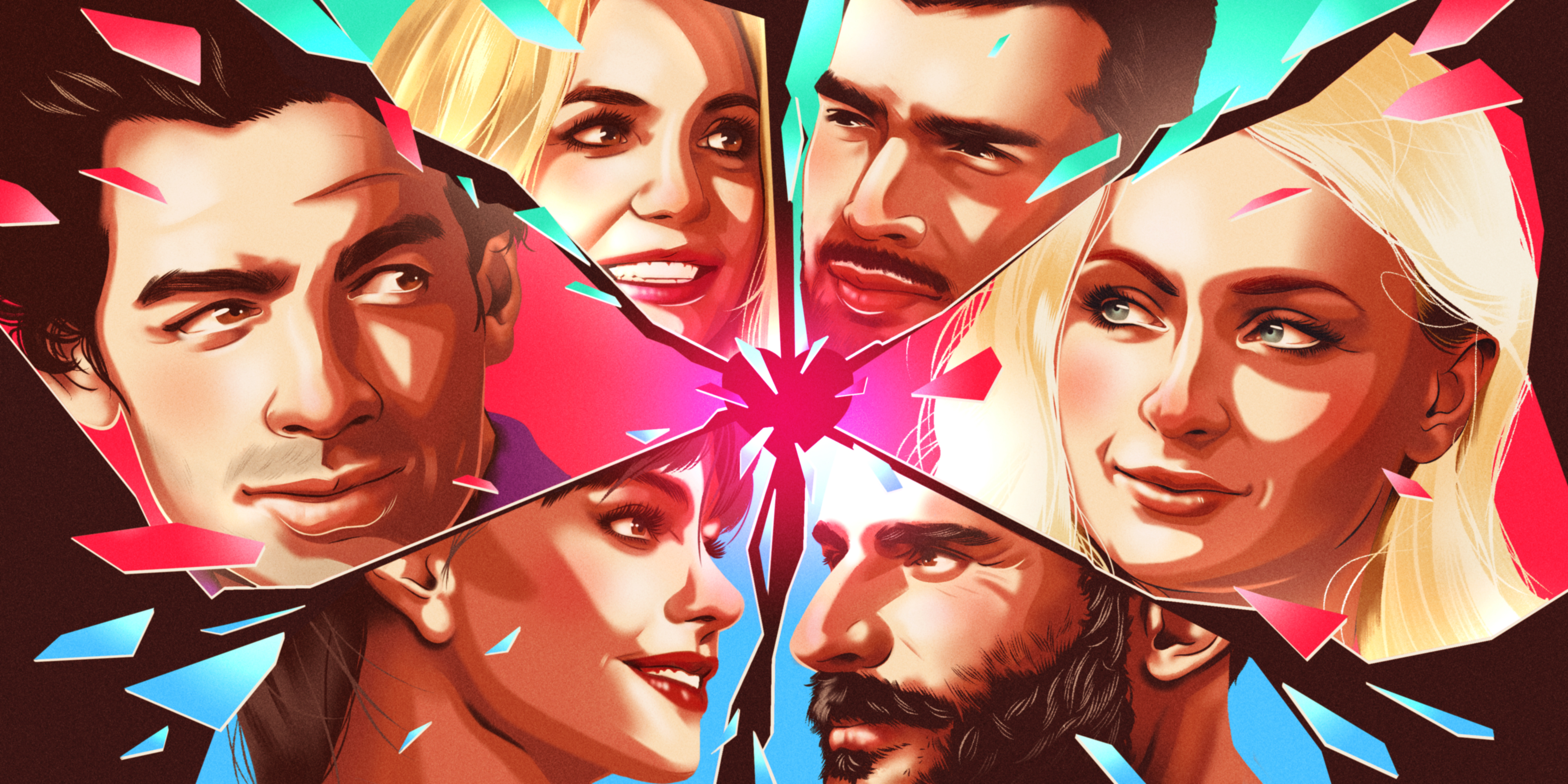 The celebrity divorce playbook - Illustration by Alexander Wells