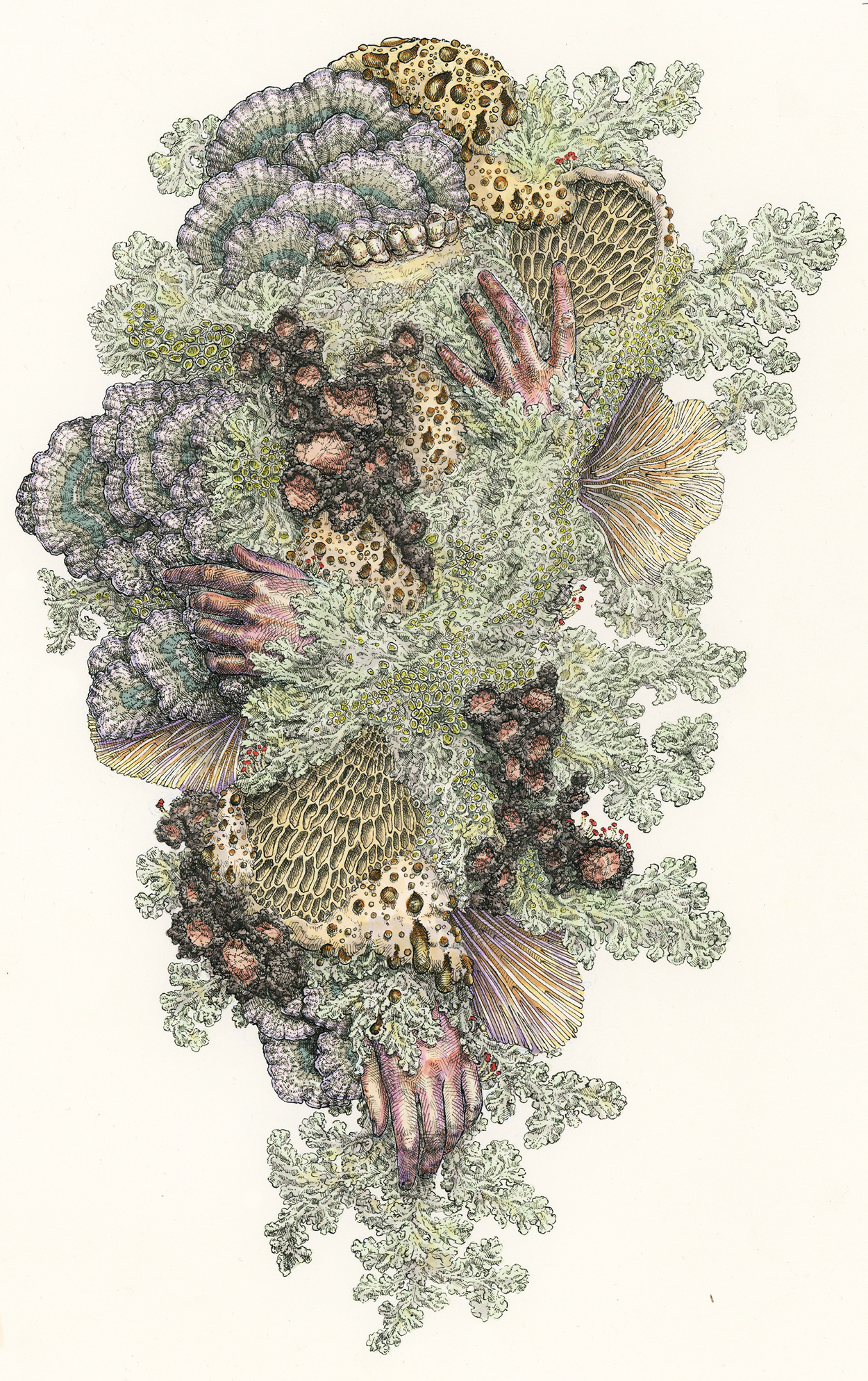 Cover art for Pyrithe's 2022 album, Monuments to Impermanence, out on Gilead Media