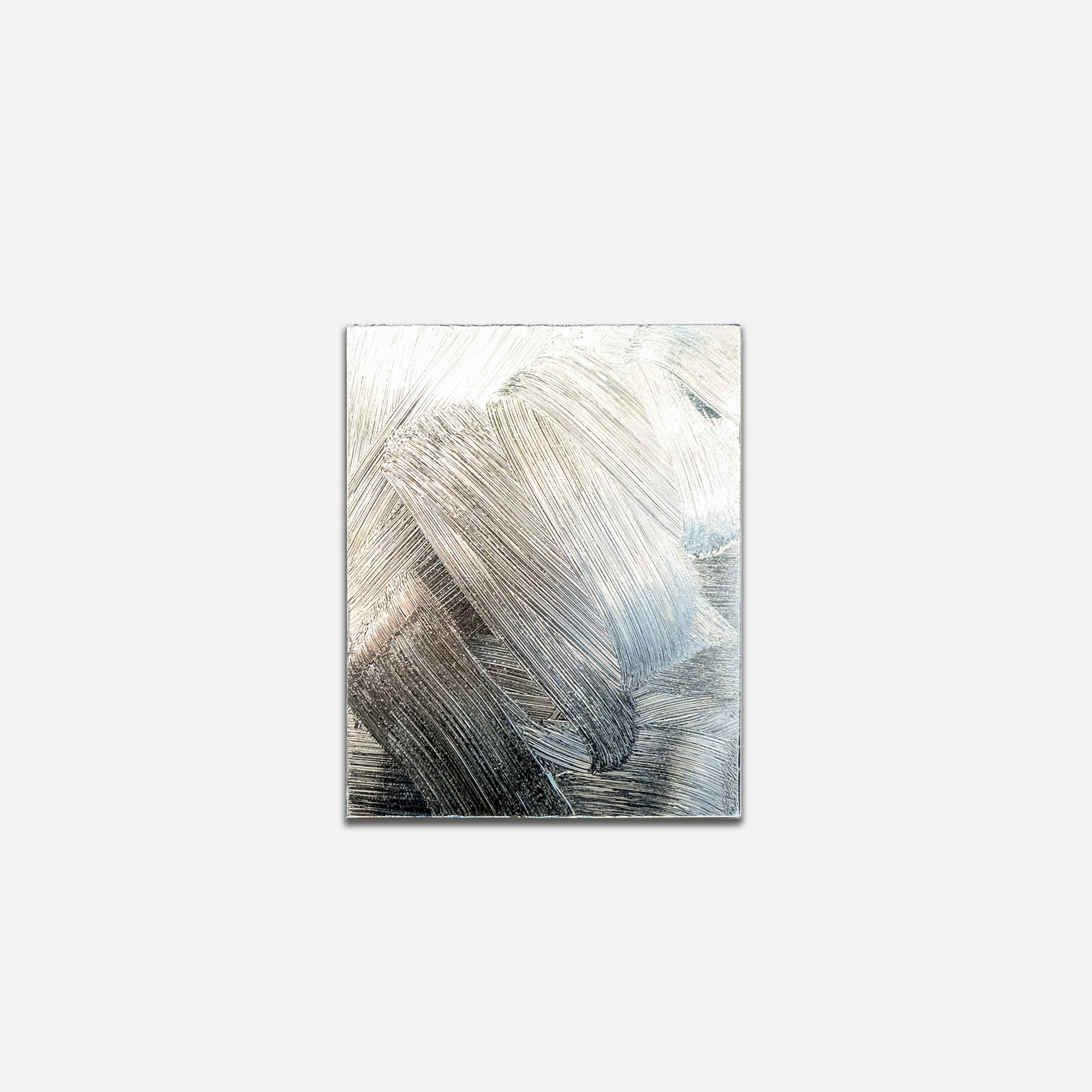 RIS 03, 2019, Acrylic on mirror on wood panel, 10 x 8 in