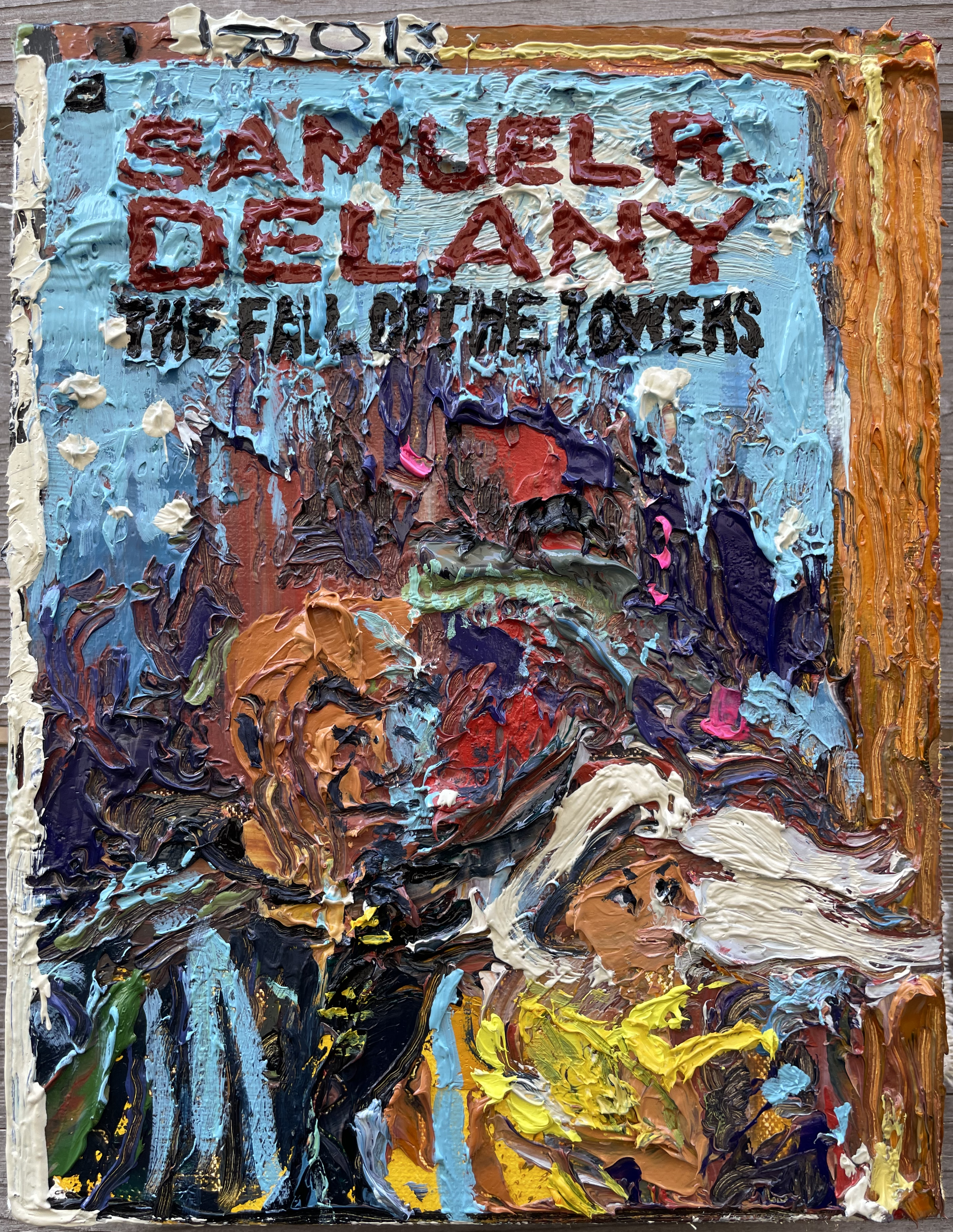 The Fall of the Towers. Oil on canvas, 8" x 10"