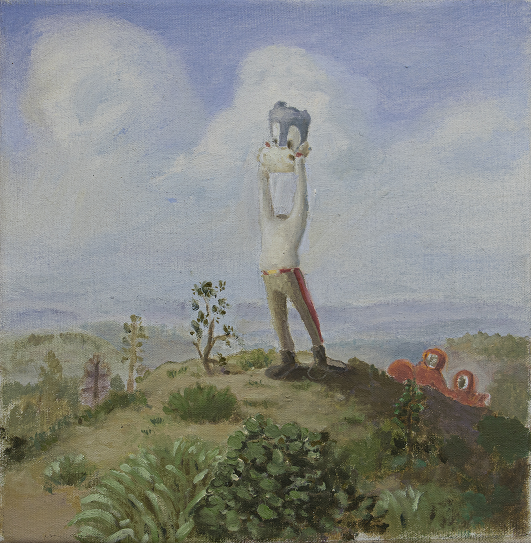Savoy López en la Frontera con el Paraguay | Savoy López at the Paraguayan Frontier (2019), óleo sobre tela, 24 cm x 24 cm