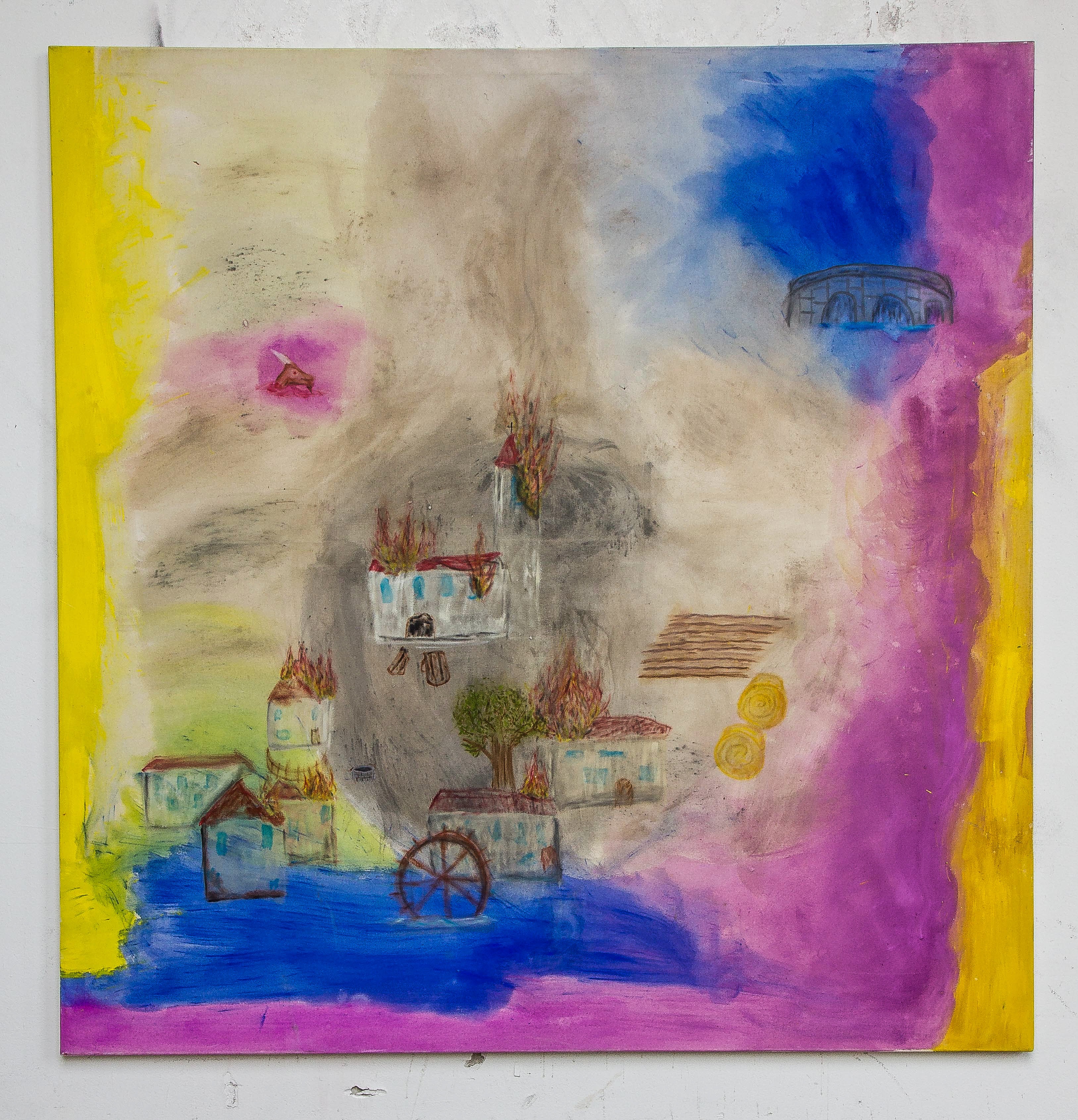 Heiliger Sankt Florian, verschon mein Haus, zünd and're an