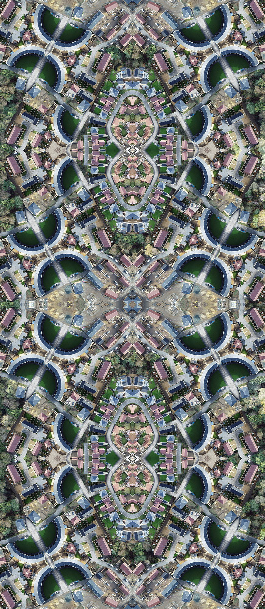 New Build, digital print, 312 x 135 cm