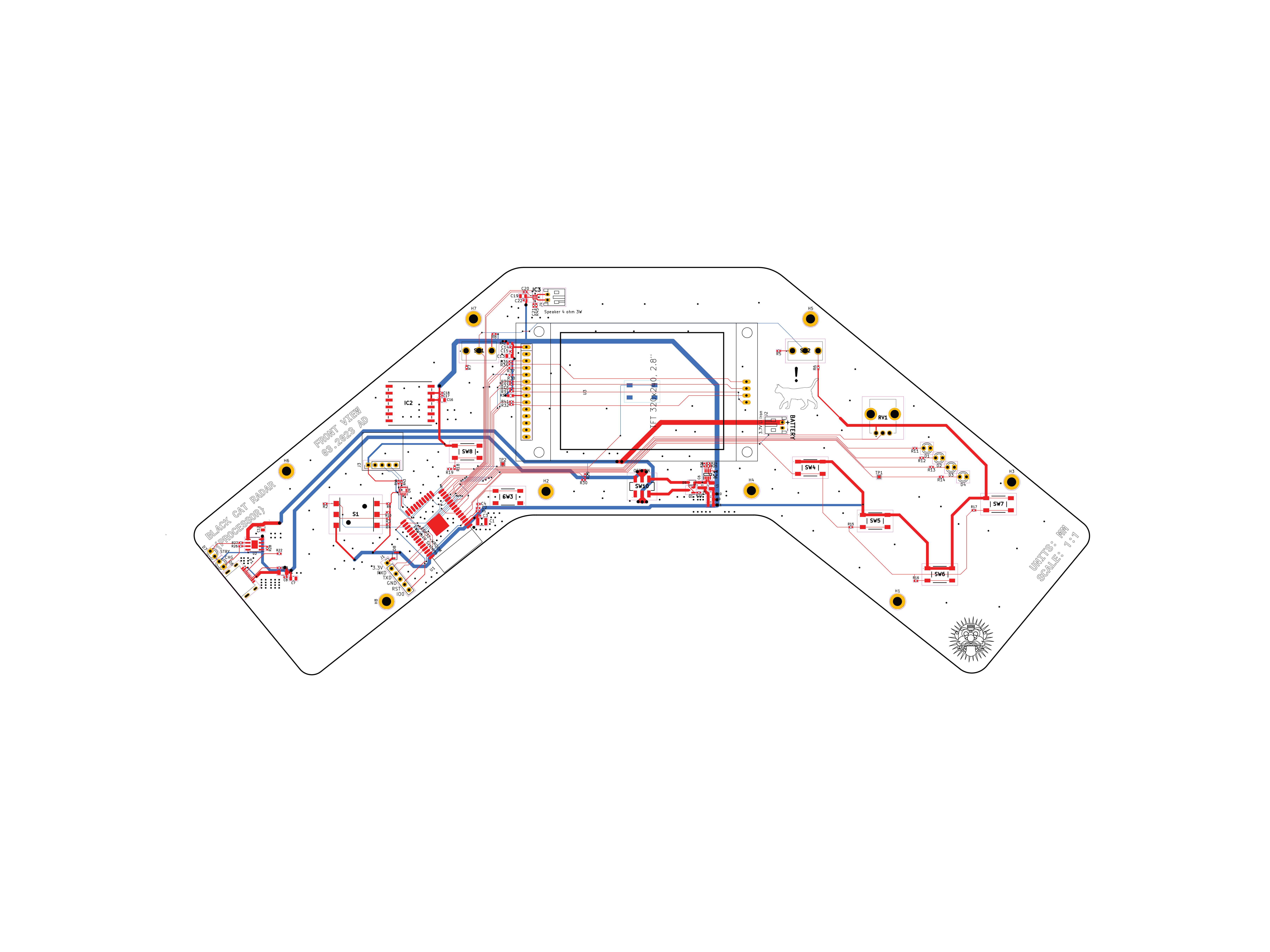 FIG 015: Electronic Circuit Schematic for Gen.01 Black Cat Radar