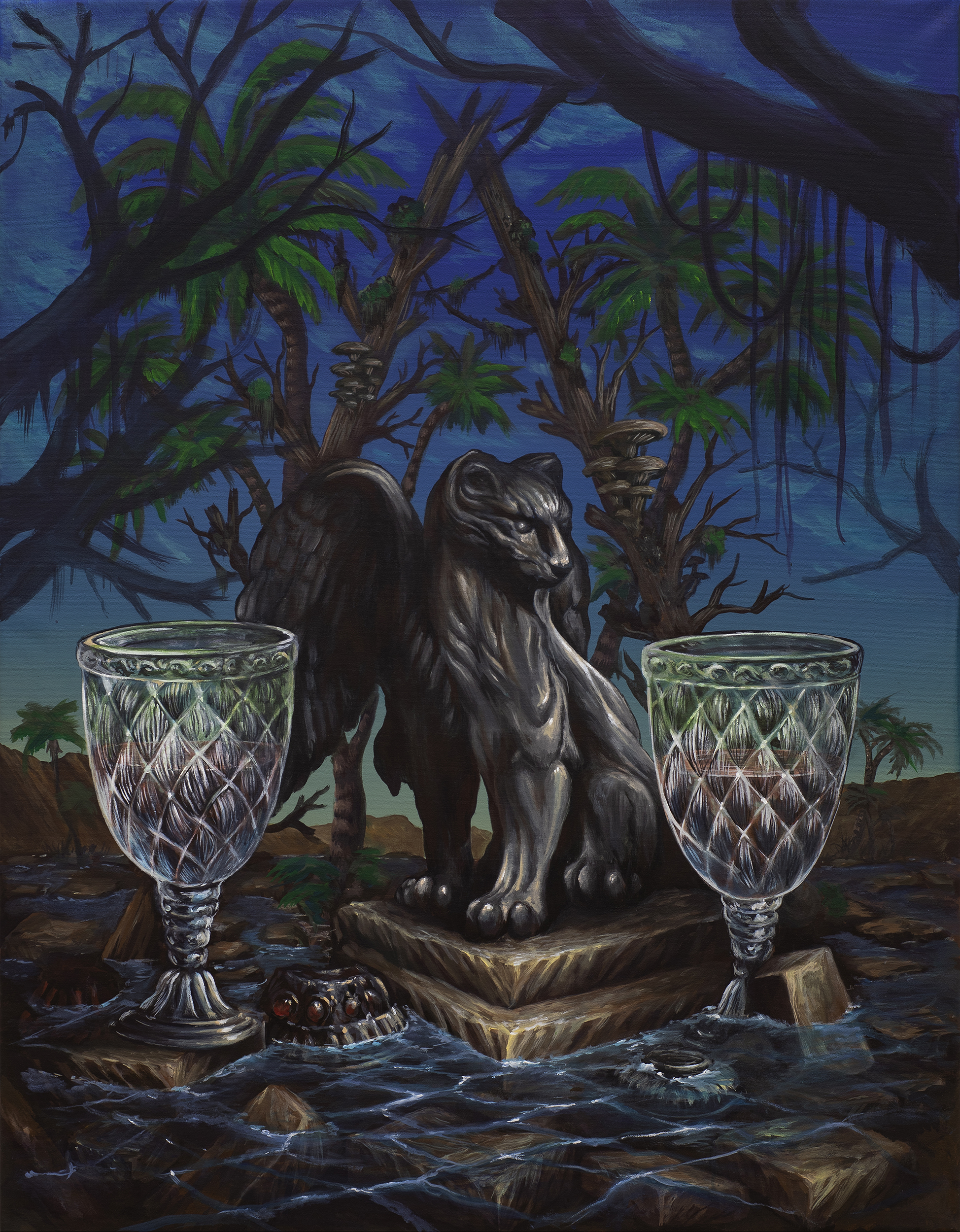 Felino tropicalAcrílico sobre lienzo102 x 77 cm2024(Disponible)CONSULTAR