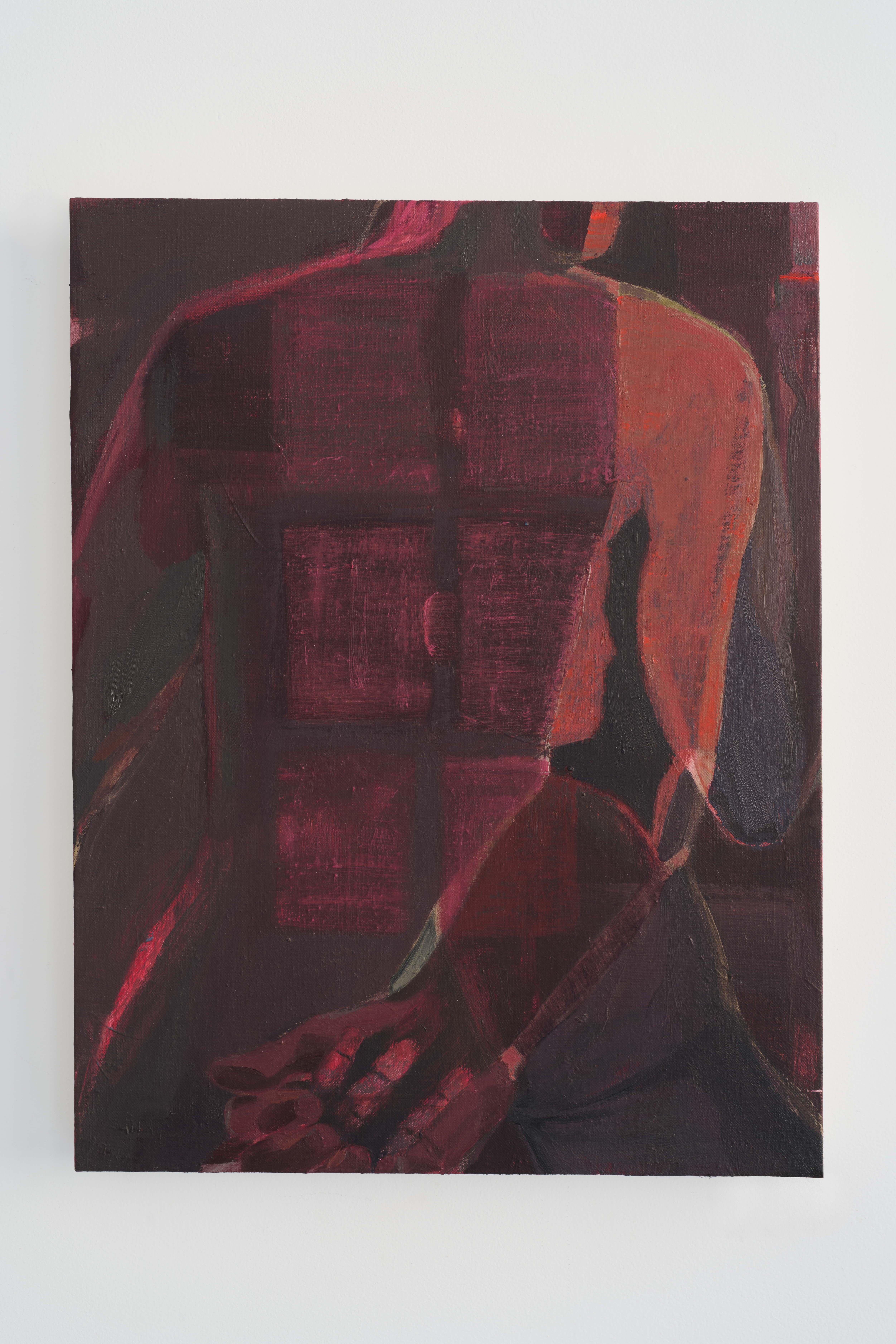 Anti-dentity. 2025, oil on linen, 23x18 in.